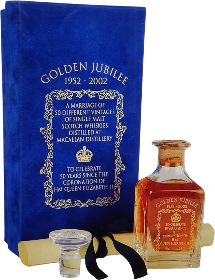 Macallan 1952 Golden Jubilee 50 Year Old Crystal Decanter 15cl 47% Scotland Speyside Whisky