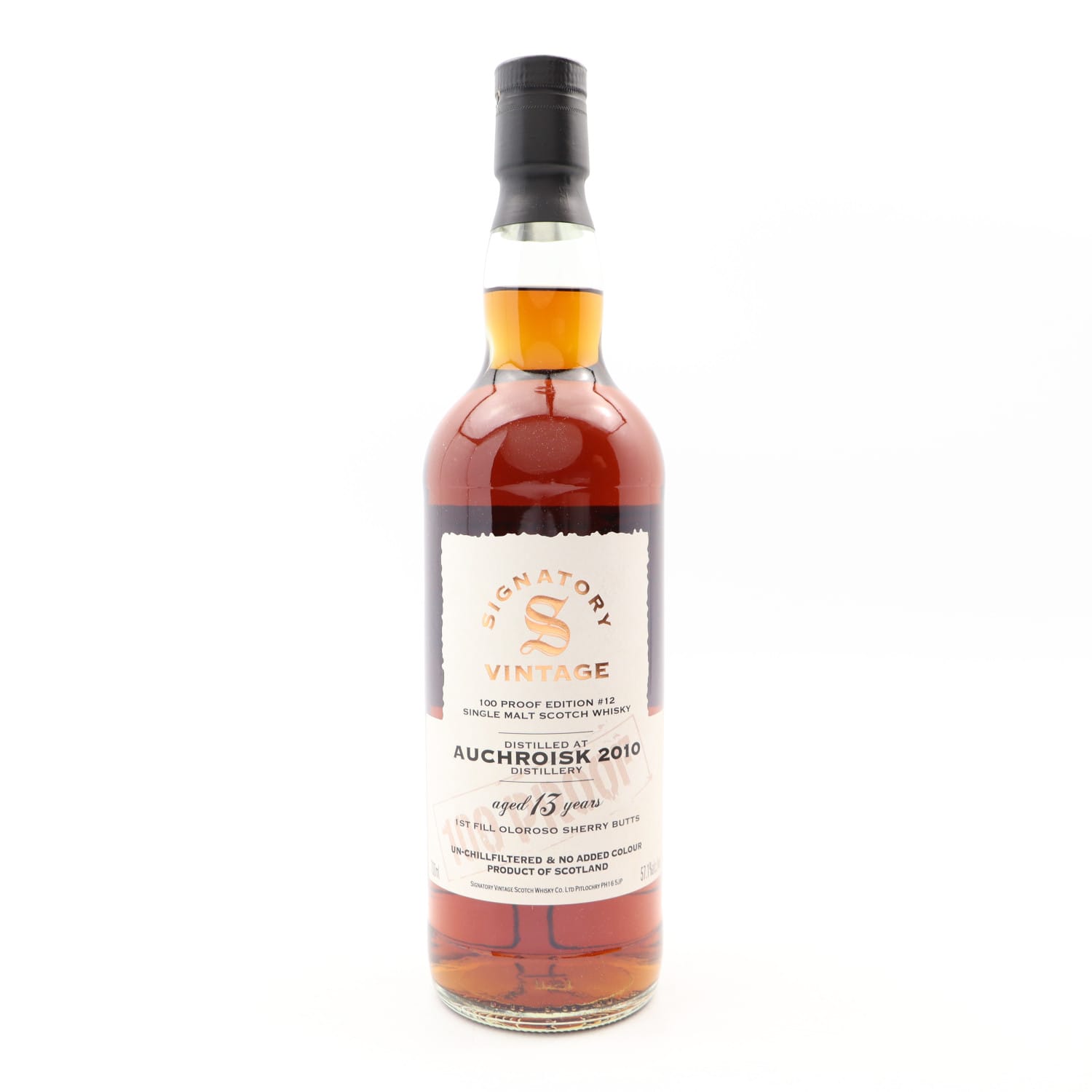 Auchroisk 2010 13 Year Old Signatory 100º Proof Edition #12 Whisky