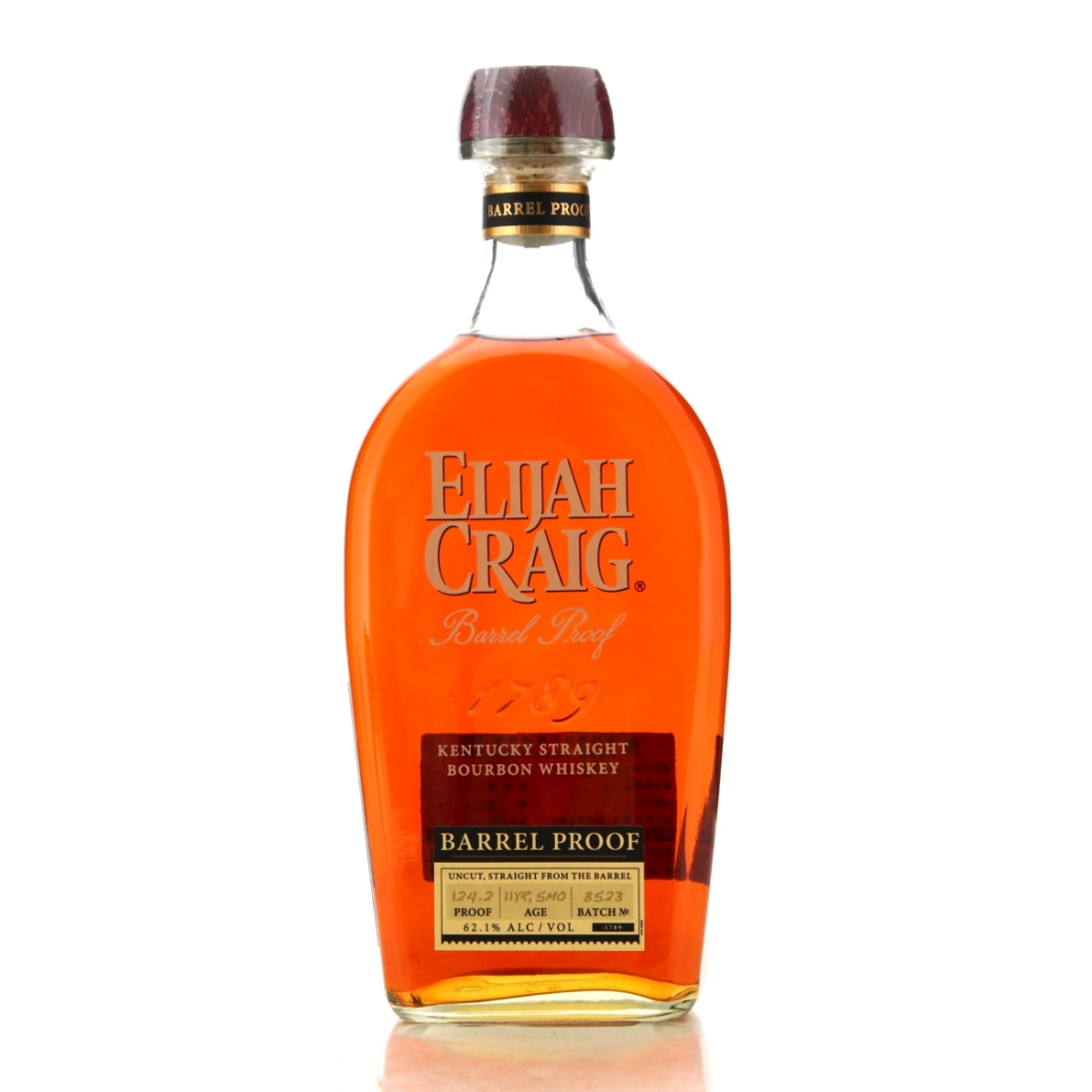 Elijah Craig 11 Year Old Barrel Proof Bourbon Batch No. B523 Whisky