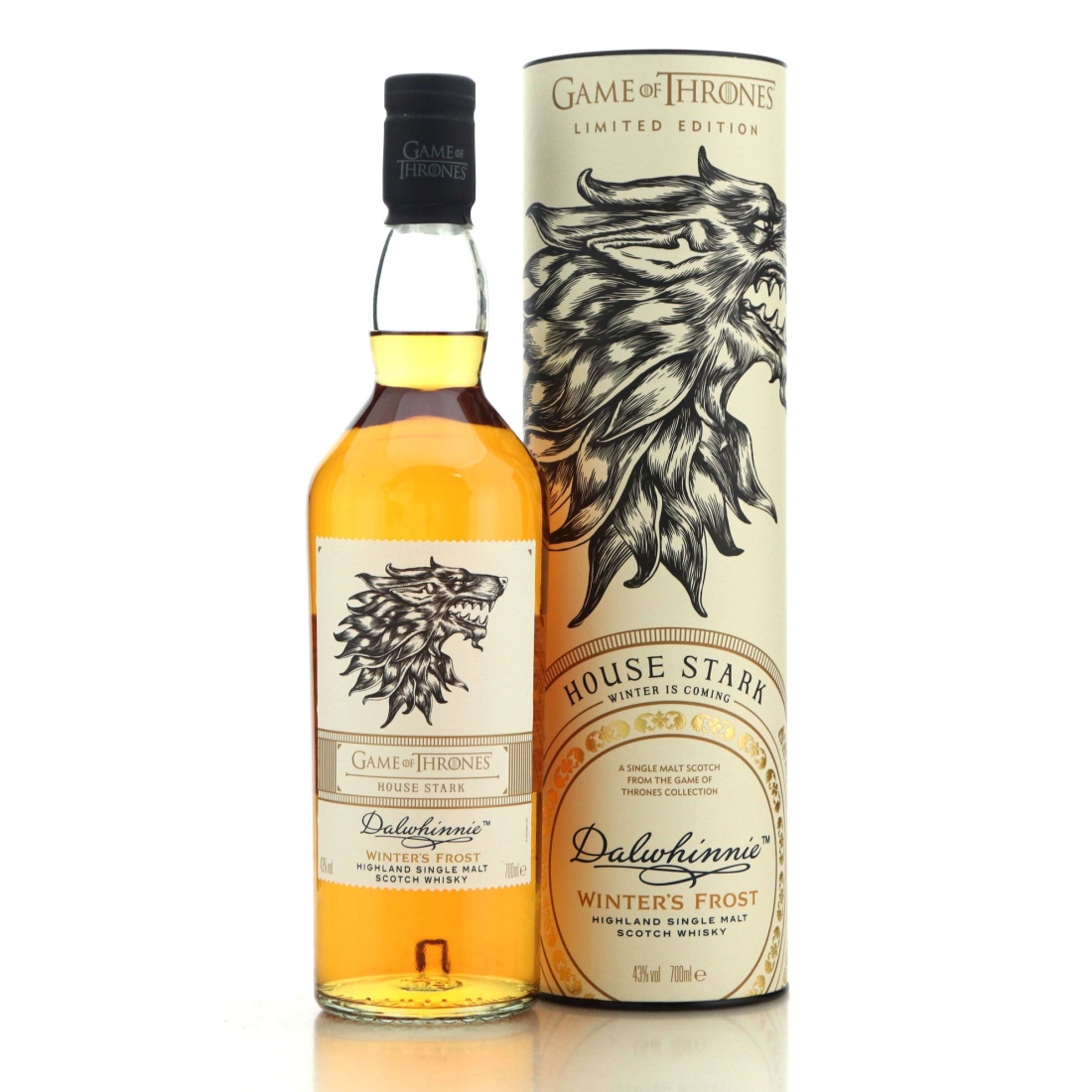 Dalwhinnie Winter's Frost Game of Thrones - House Stark – whisky bottle