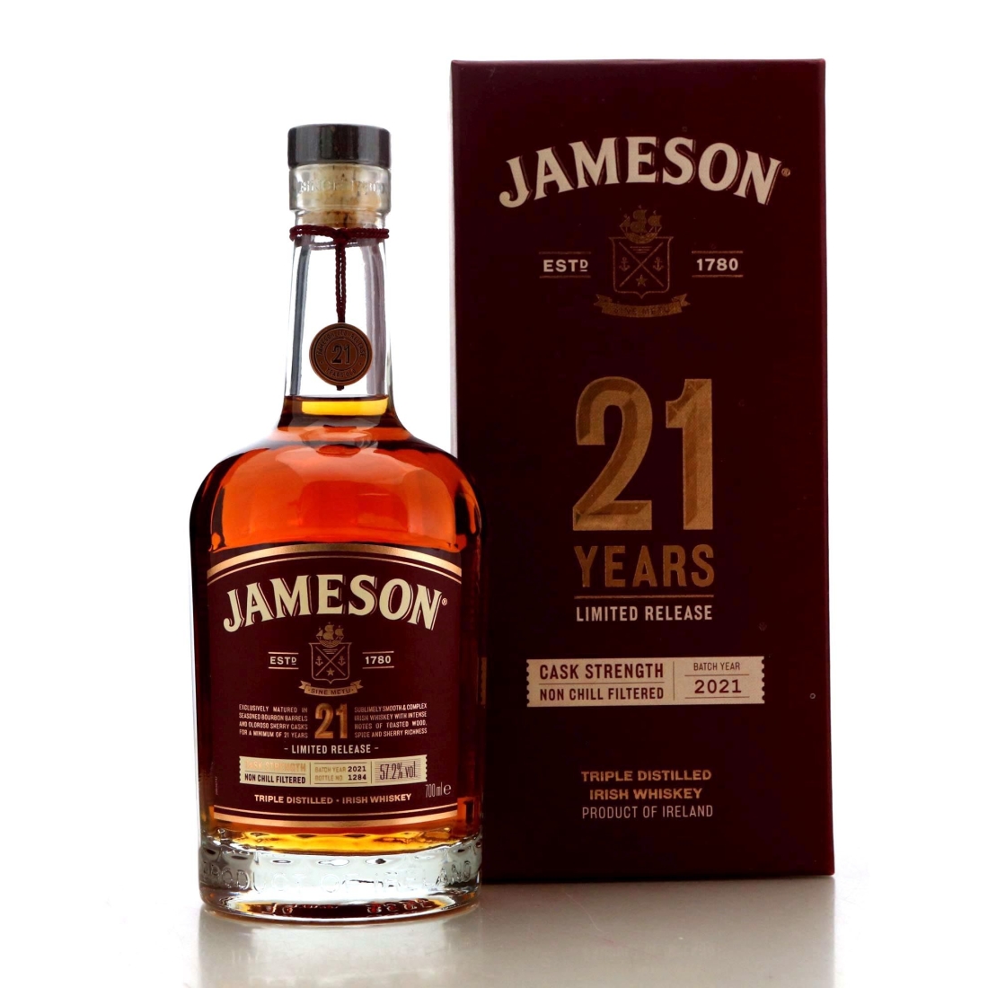 Jameson 21 Year Old Cask Strength 2021 Whisky