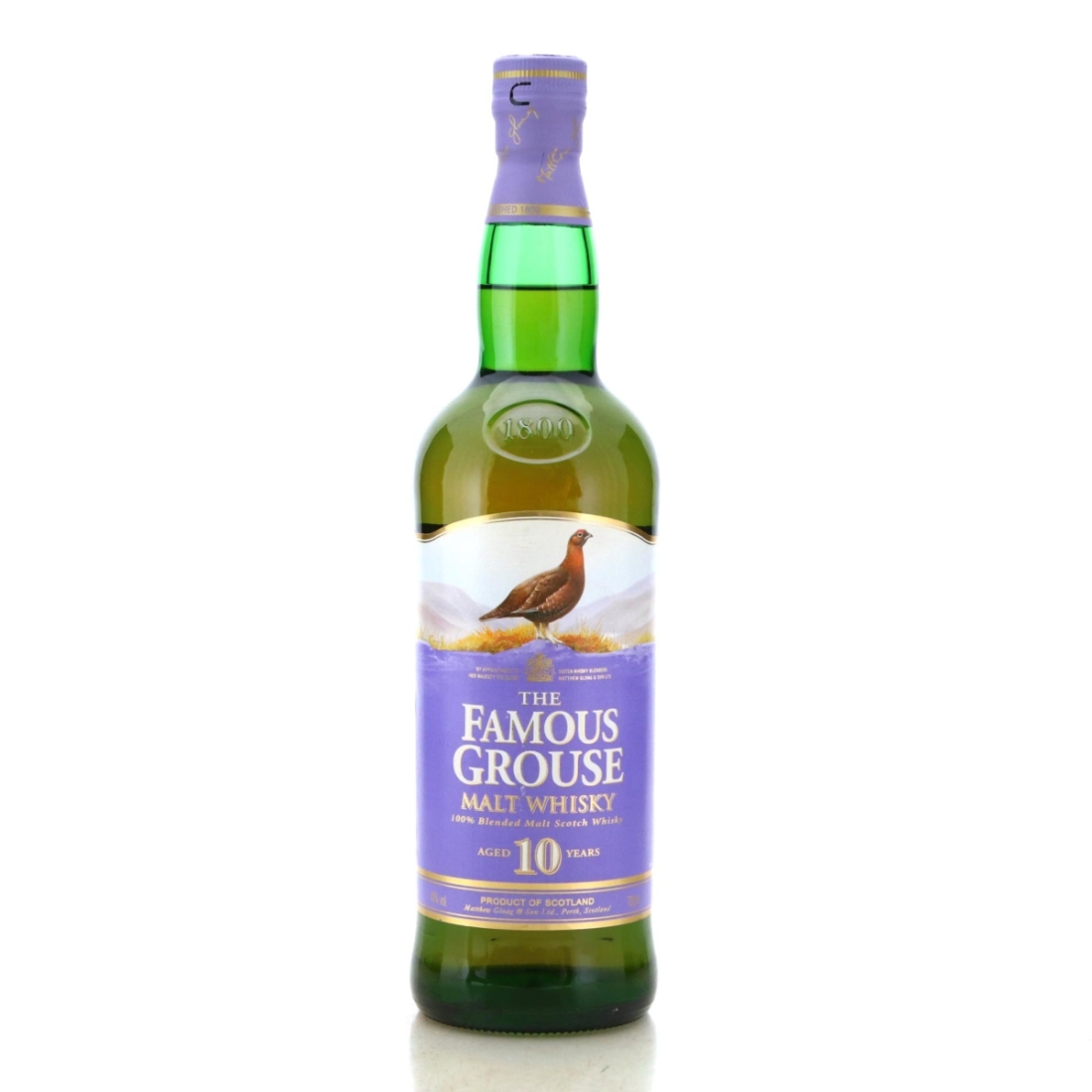 Famous Grouse 10 Year Old Blended Malt – whisky bottle