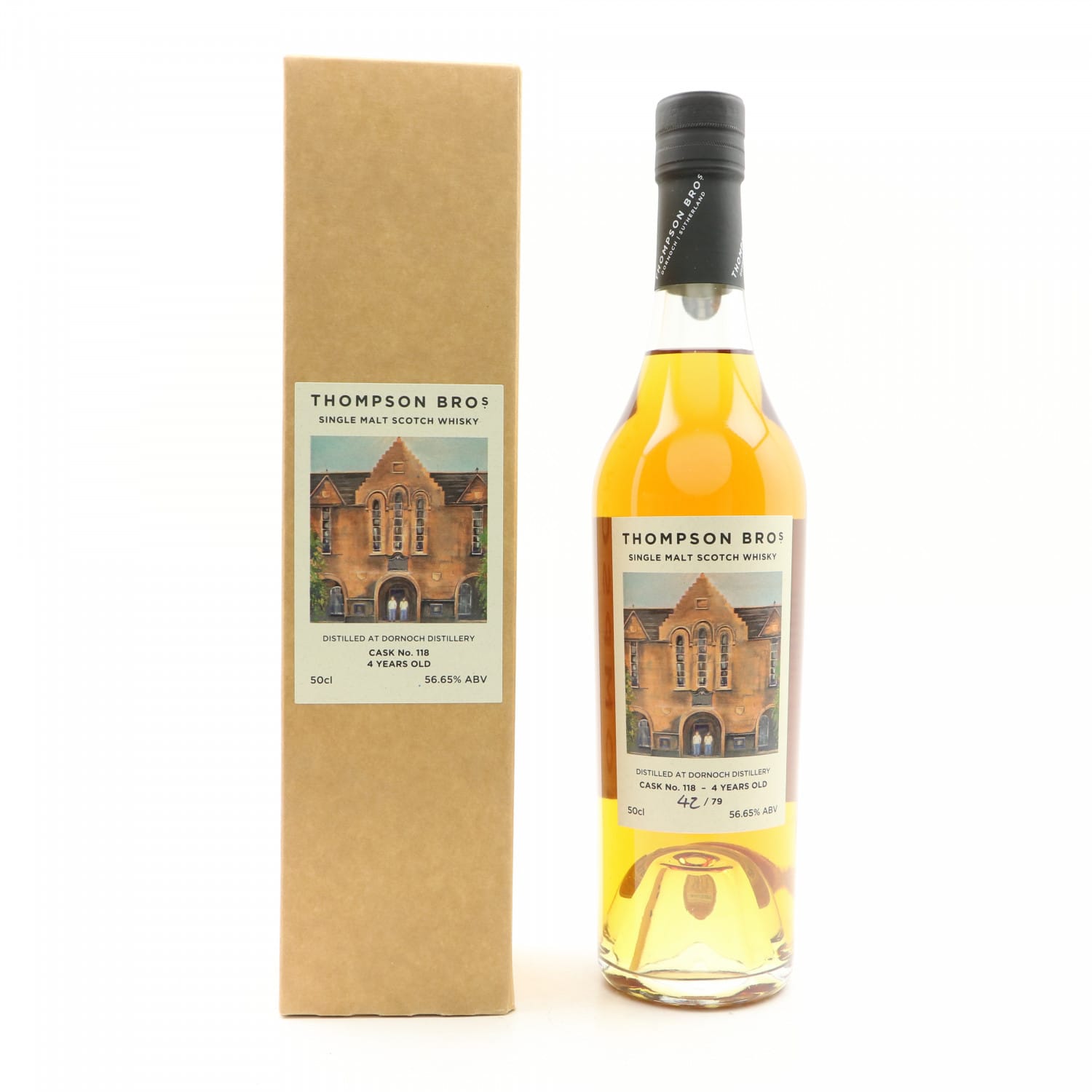 Dornoch 2018 4 Year Old Single Cask #118 For Carnegie Whisky Cellars 50cl Whisky