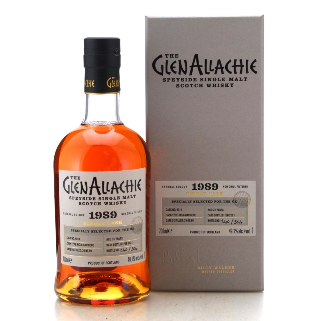 Glenallachie 1989 Single Cask 31 Year Old #4011 Whisky