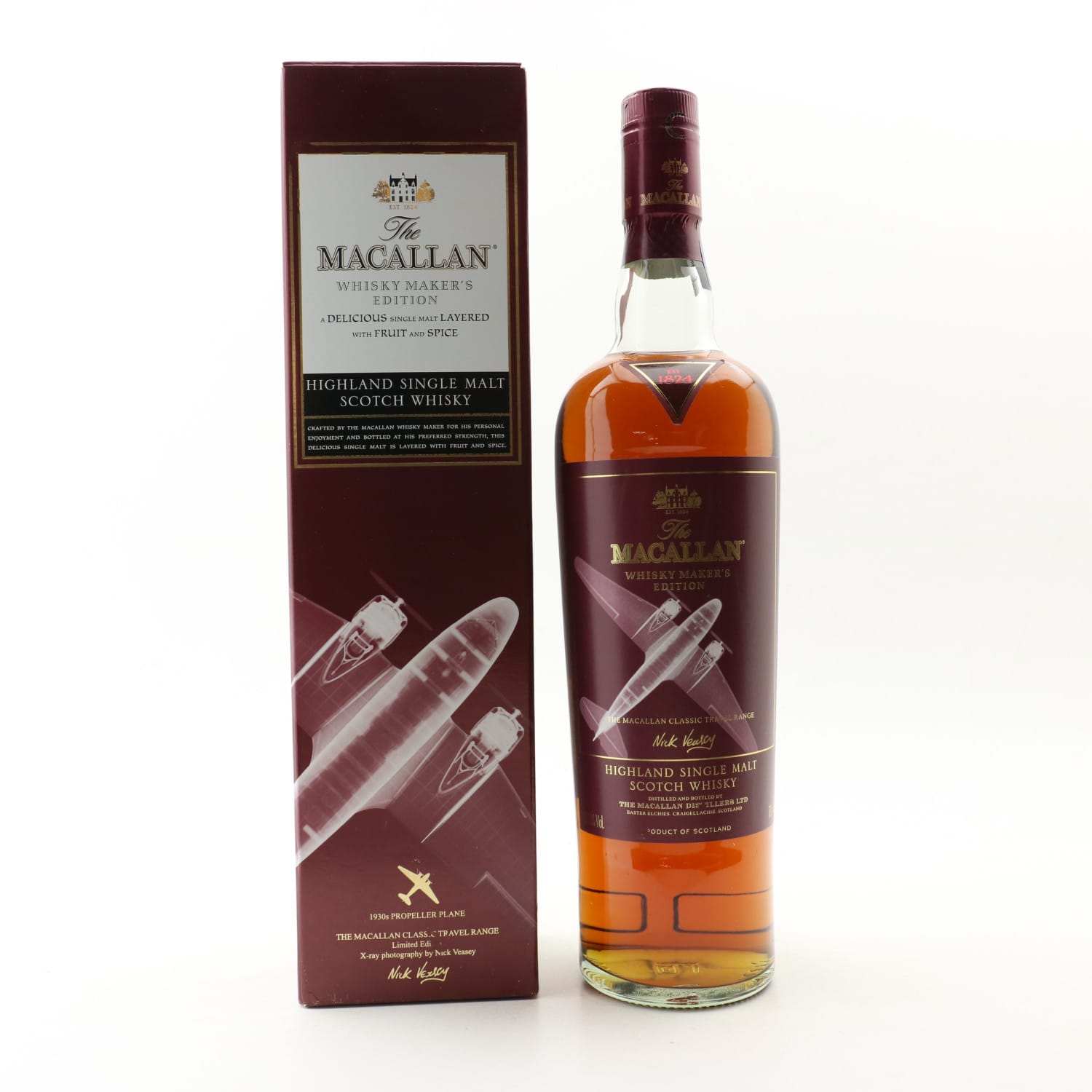 ウイスキー The Macallan Maker's Edition Nick Veasey Buy Macallan X-Ray - 6 Bottle Set - Nick Veasey Limited