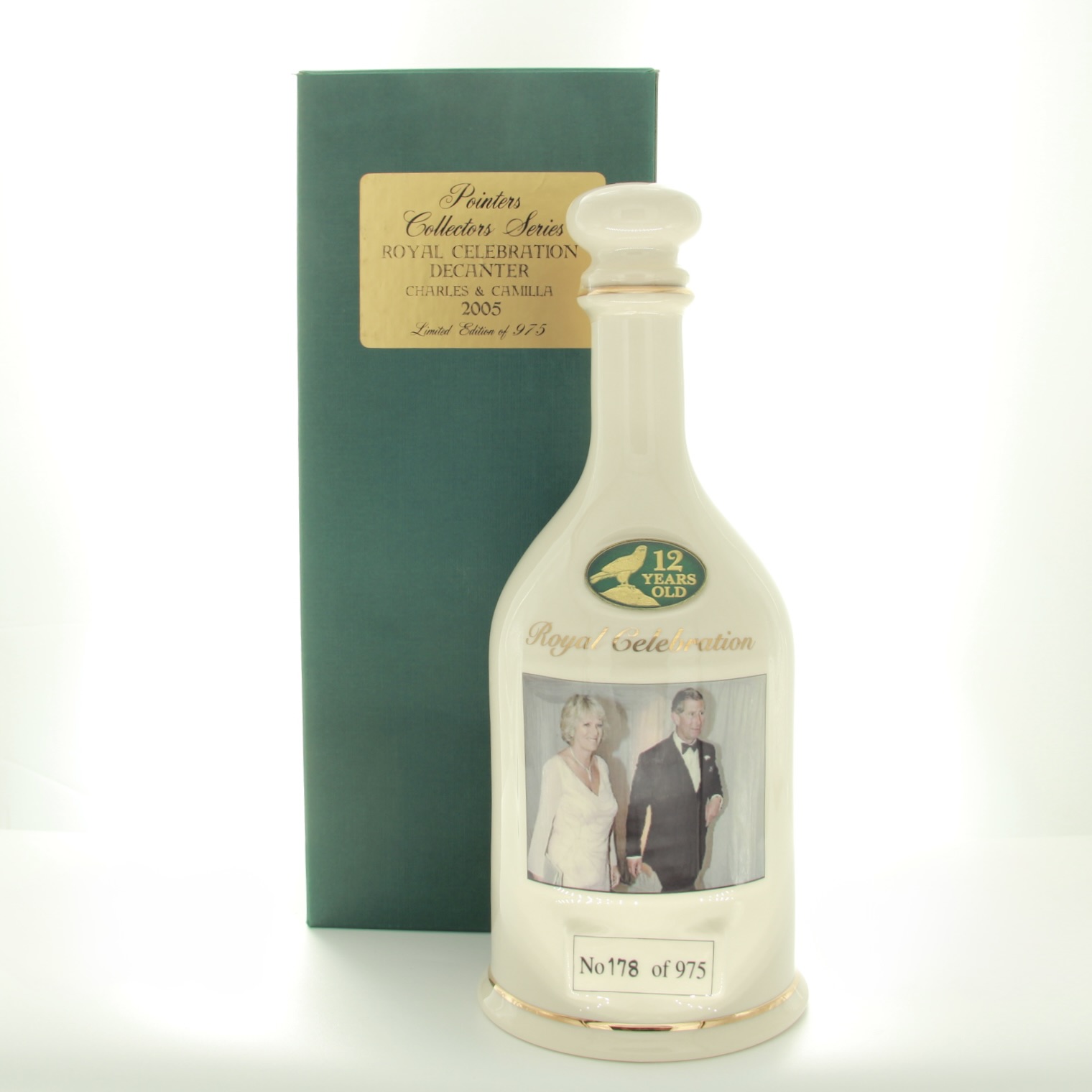 Pointers Royal Celebration 12 Year Old Wedding Of Charles To Camilla Commemorative Decanter 70cl 43% Whisky