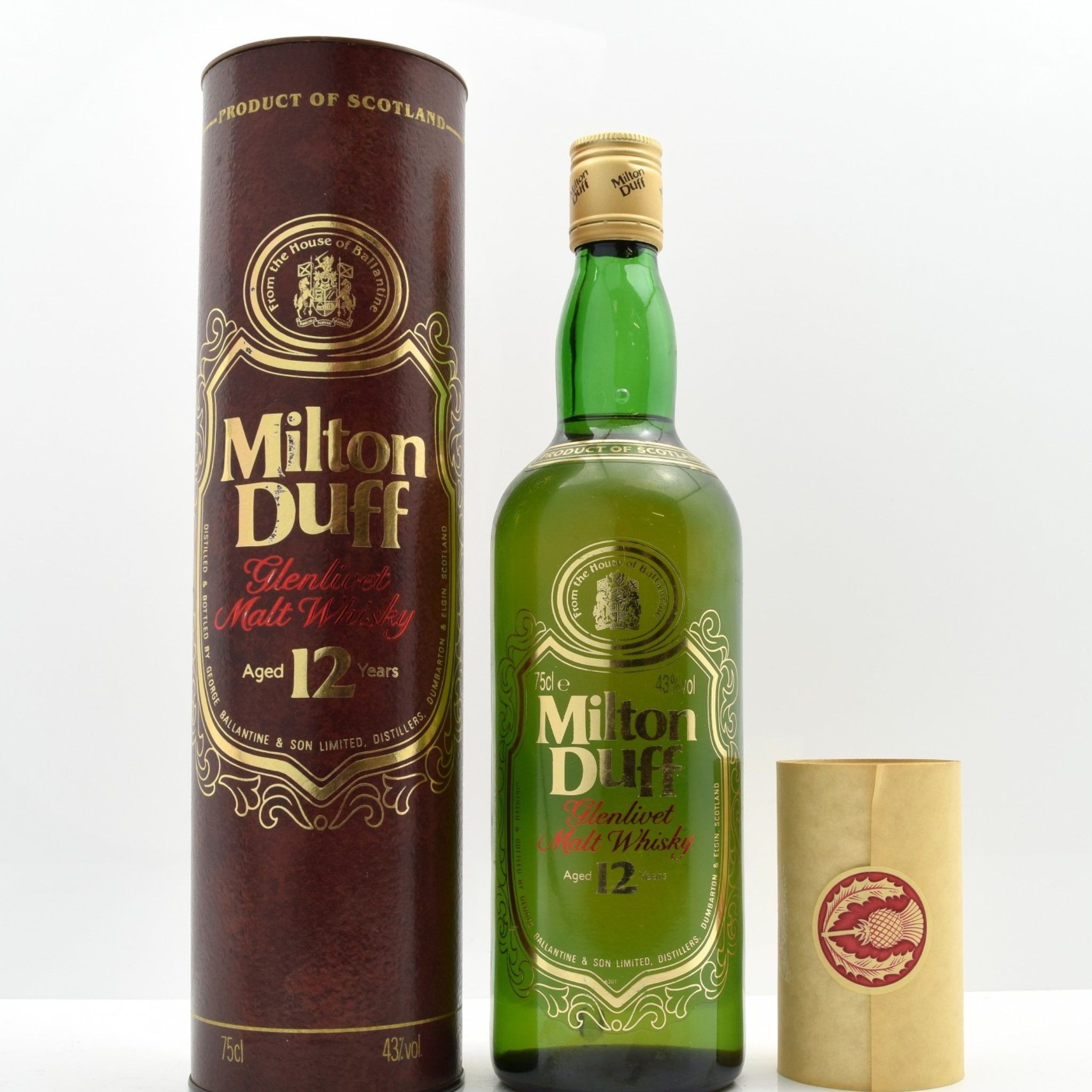 Miltonduff 12 Year Old (1980s Edition) 75cl 43% Scotland Speyside