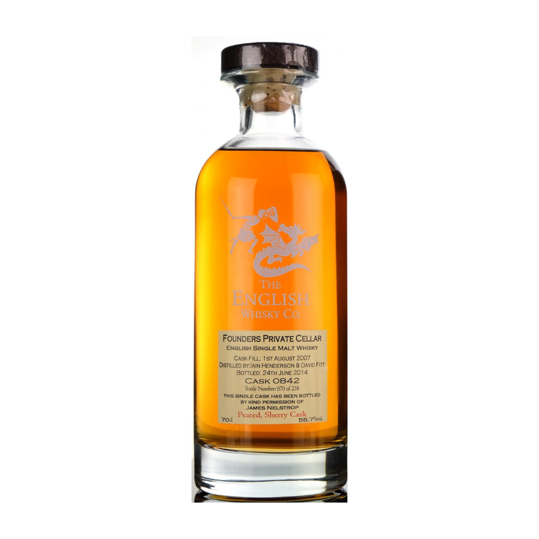 The English Whisky Co. – Founders Private Cellar (Cask 0842) 70cl 55.3% England Whisky 
