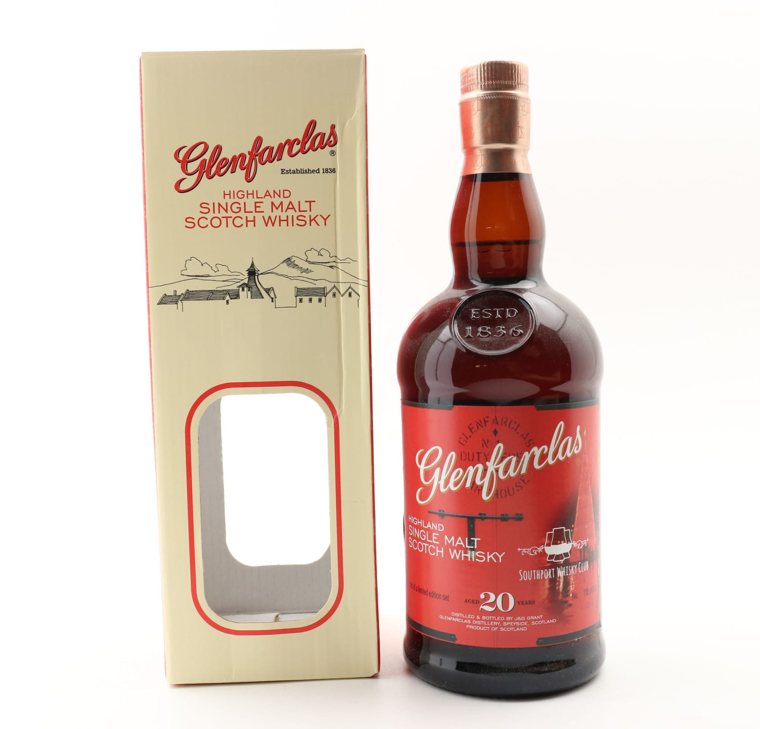Glenfarclas 20 Year Old For Southport Whisky Club 70cl 53.5% Whisky