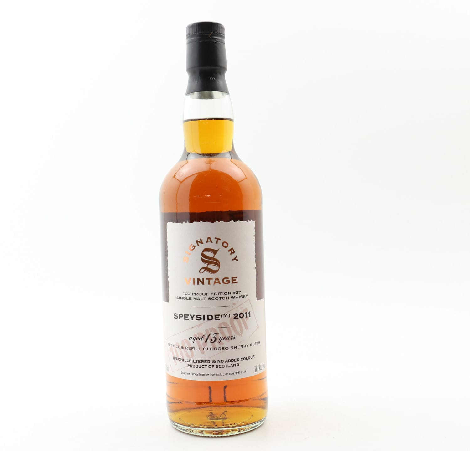 Speyside 2011 13 Year Old Signatory 70cl 57.1% Whisky