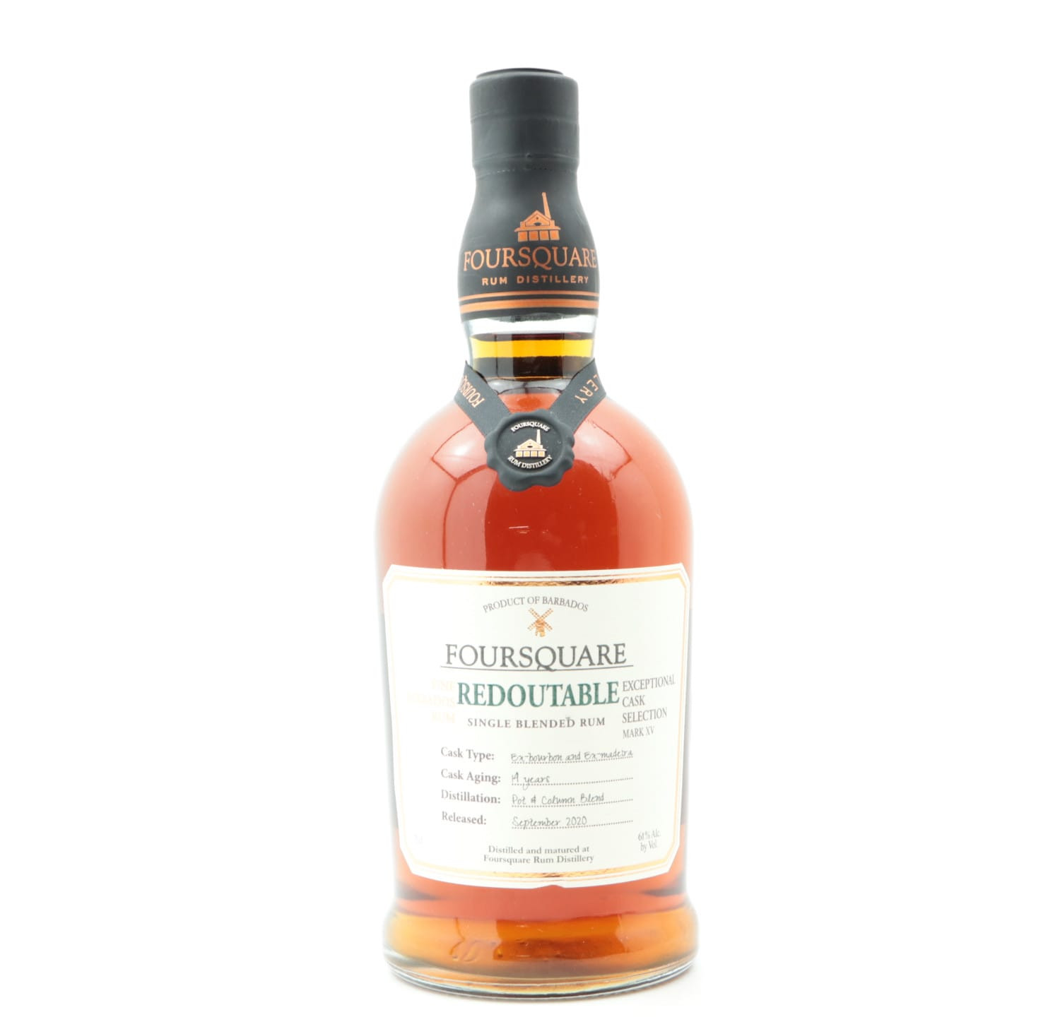 Foursquare 14 Year Old Redoutable Exceptional Cask Selection Mark XV – whisky bottle