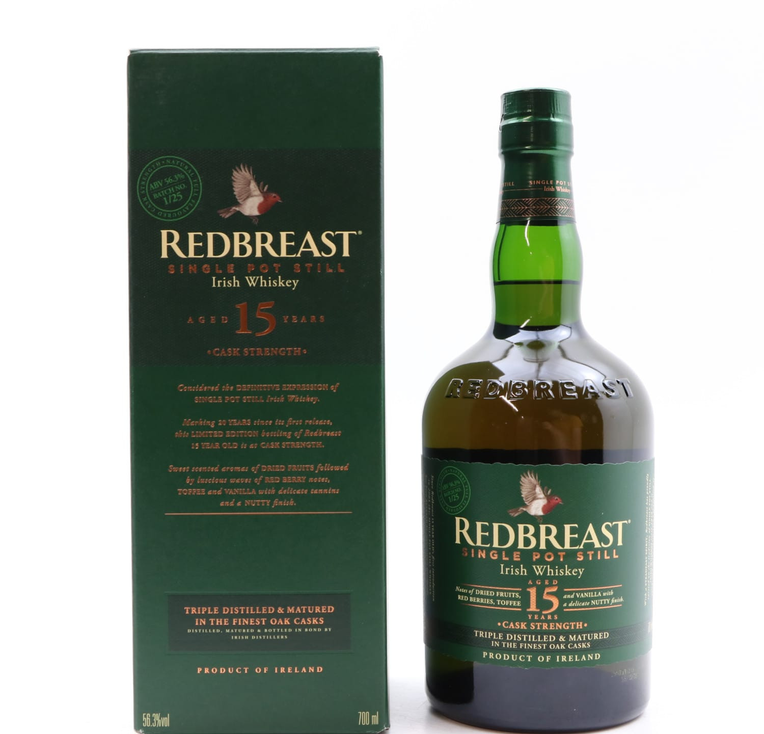 Redbreast 15 Year Old Cask Strength 70cl 56.3% Whisky