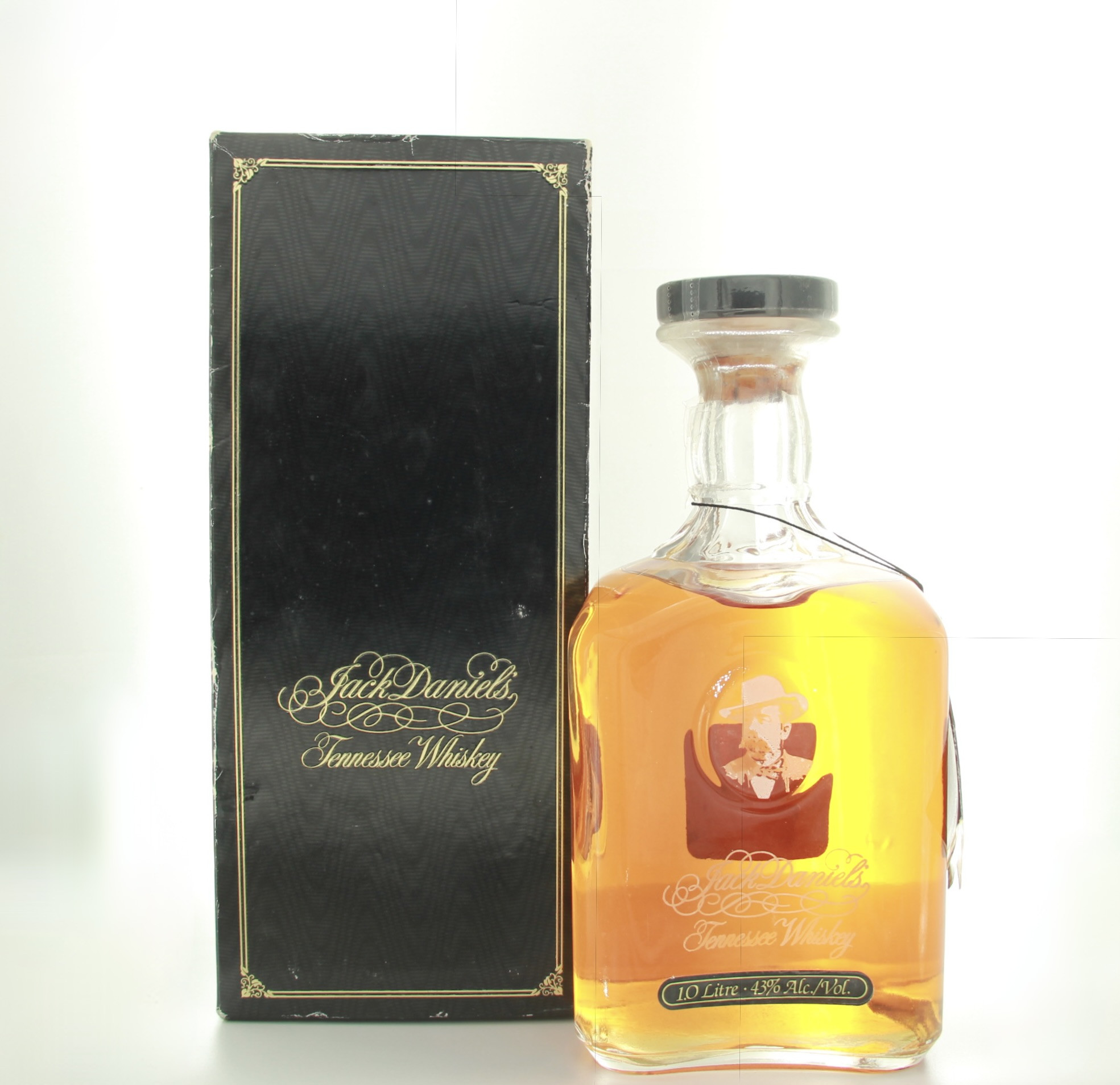 Jack Daniel’s 125th Anniversary Glass Decanter 1000cl 45% Tennessee USA Whisky 