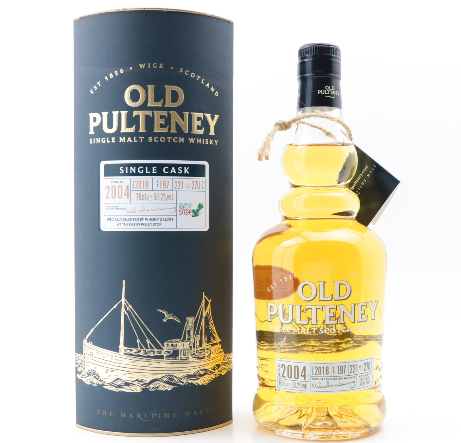 Old Pulteney 2004 Single Cask #197 Green Welly Stop Exclusive Whisky 