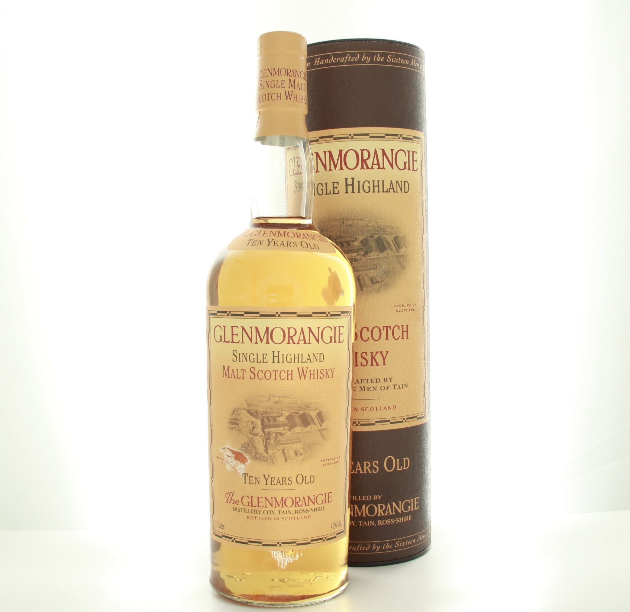 Glenmorangie 10 Year Old (1990s Bottling) 1lt 100cl 40% Highlands Scotland Whisky