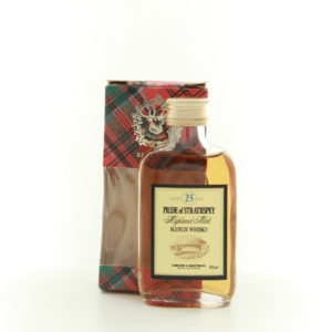 Pride of Strathspey 25 Year Old Miniature – whisky bottle