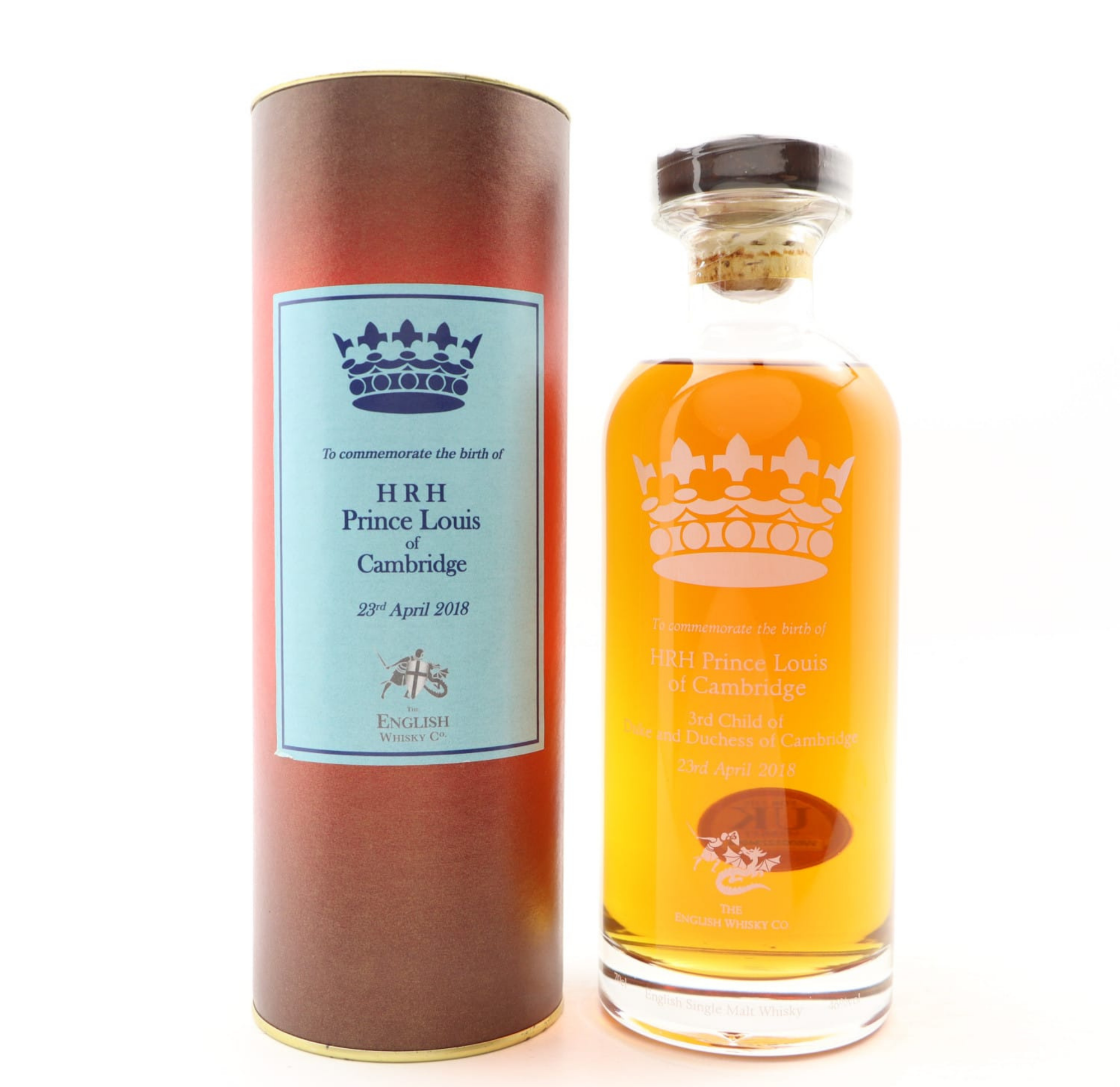 The English Whisky HRH Prince Louis of Cambridge 2018 70cl 46% England Whisky 
