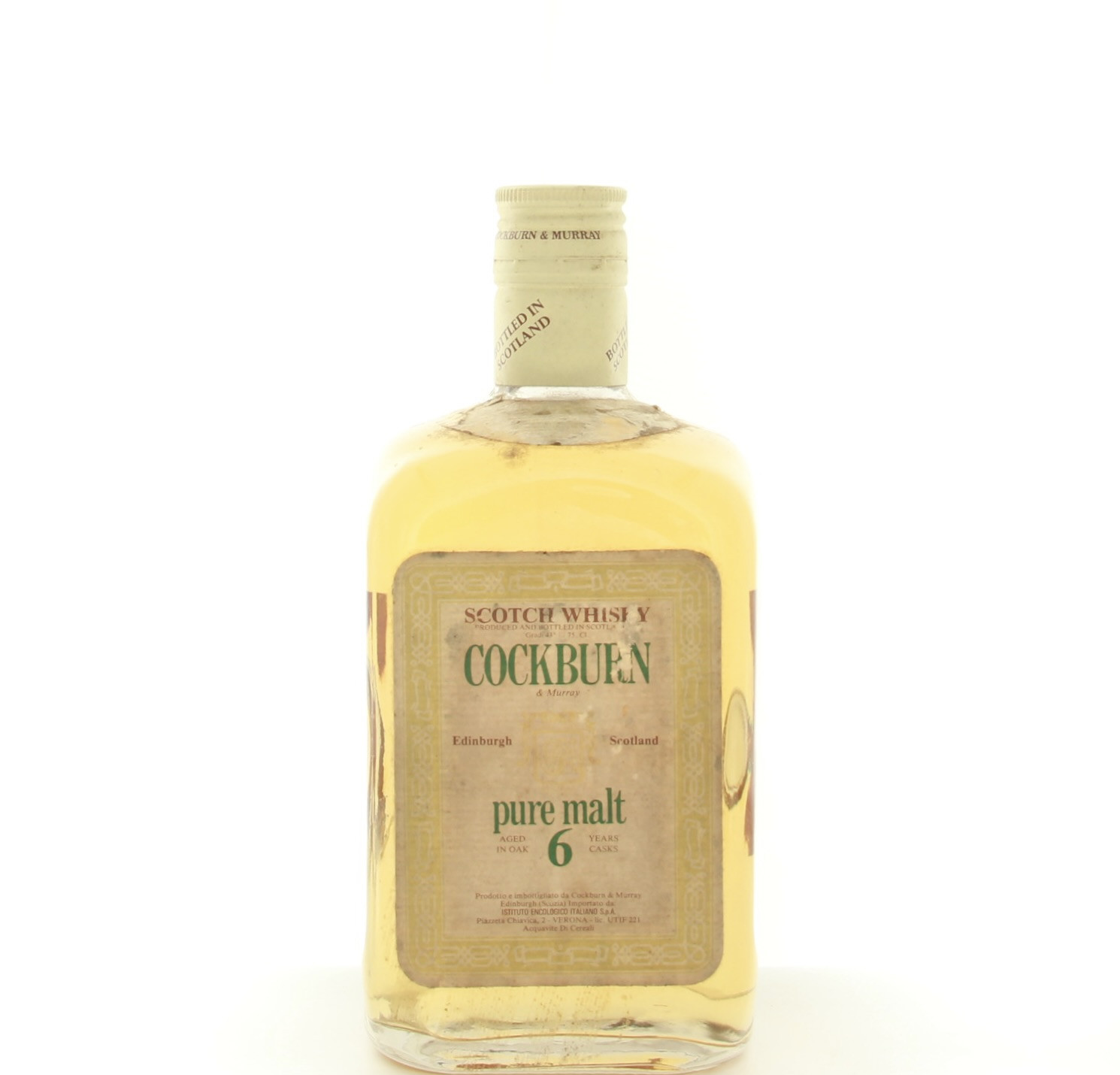 Cockburn & Murray 6 Year Old Pure Malt 1980s 75cl 43% Scotland Whisky 