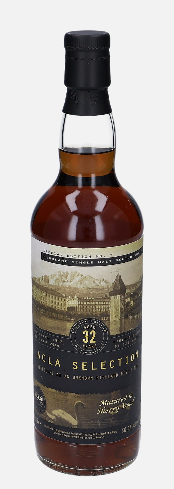 A Highland Distillery www.acla-da-fans.ch d. 1987, b. 2019 32 years old Matured in Sherry Wood 50.1% Vol, 700 ml Whisky 