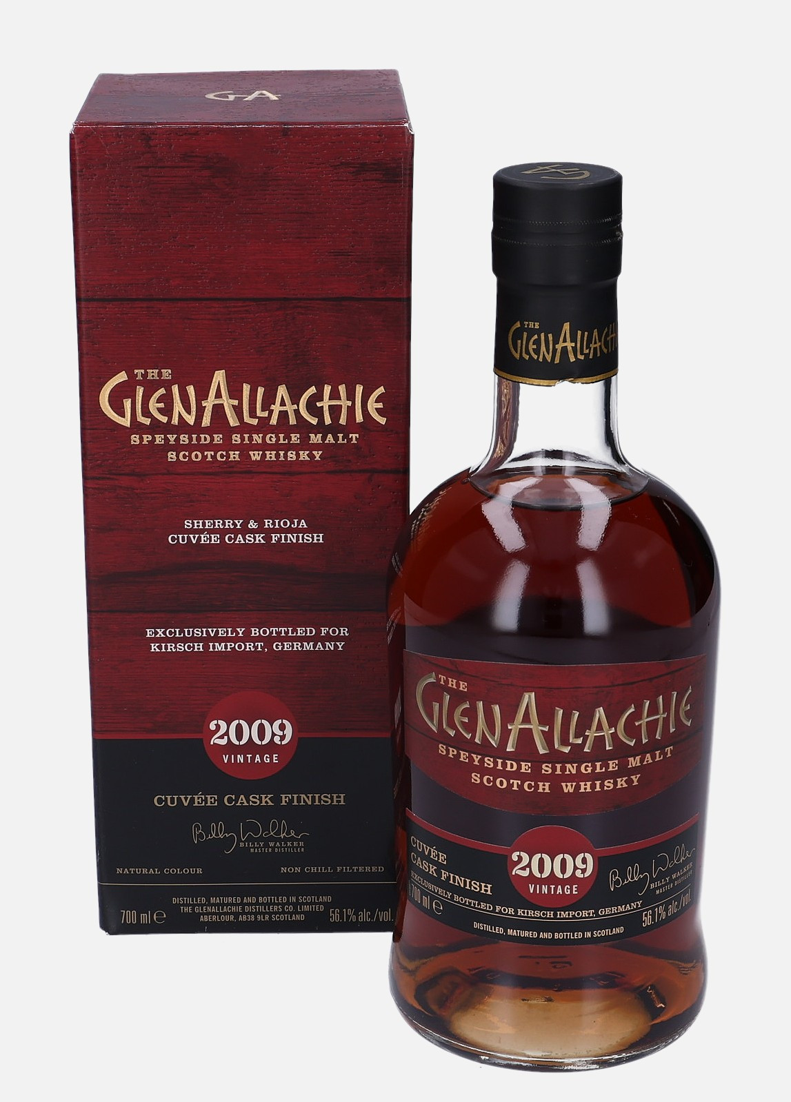 Glenallachie Original Bottling d. 2009 Matured in American Oak Barrel Finished in Sherry and Rioja Cask 56.1% Vol, 700 ml Whisky