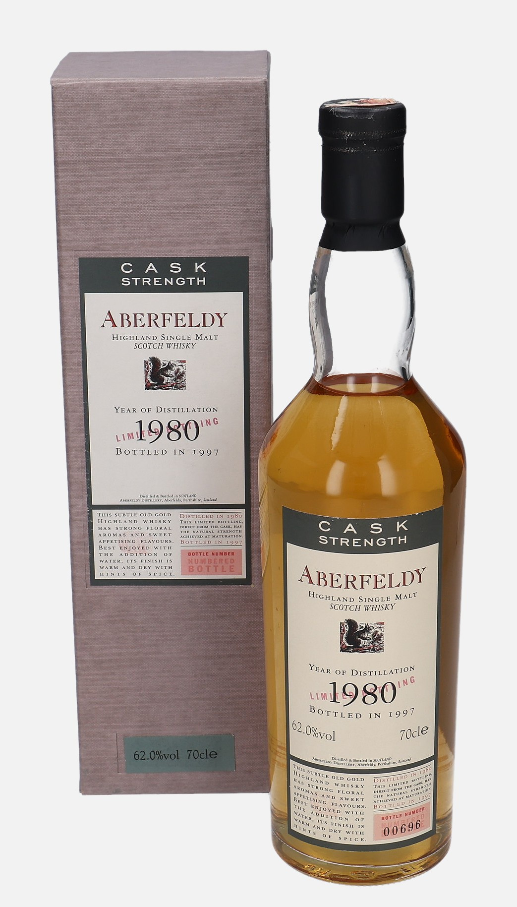 Aberfeldy Original Bottling d. 1980, b. 1997 62% Vol, 700 ml Whisky 
