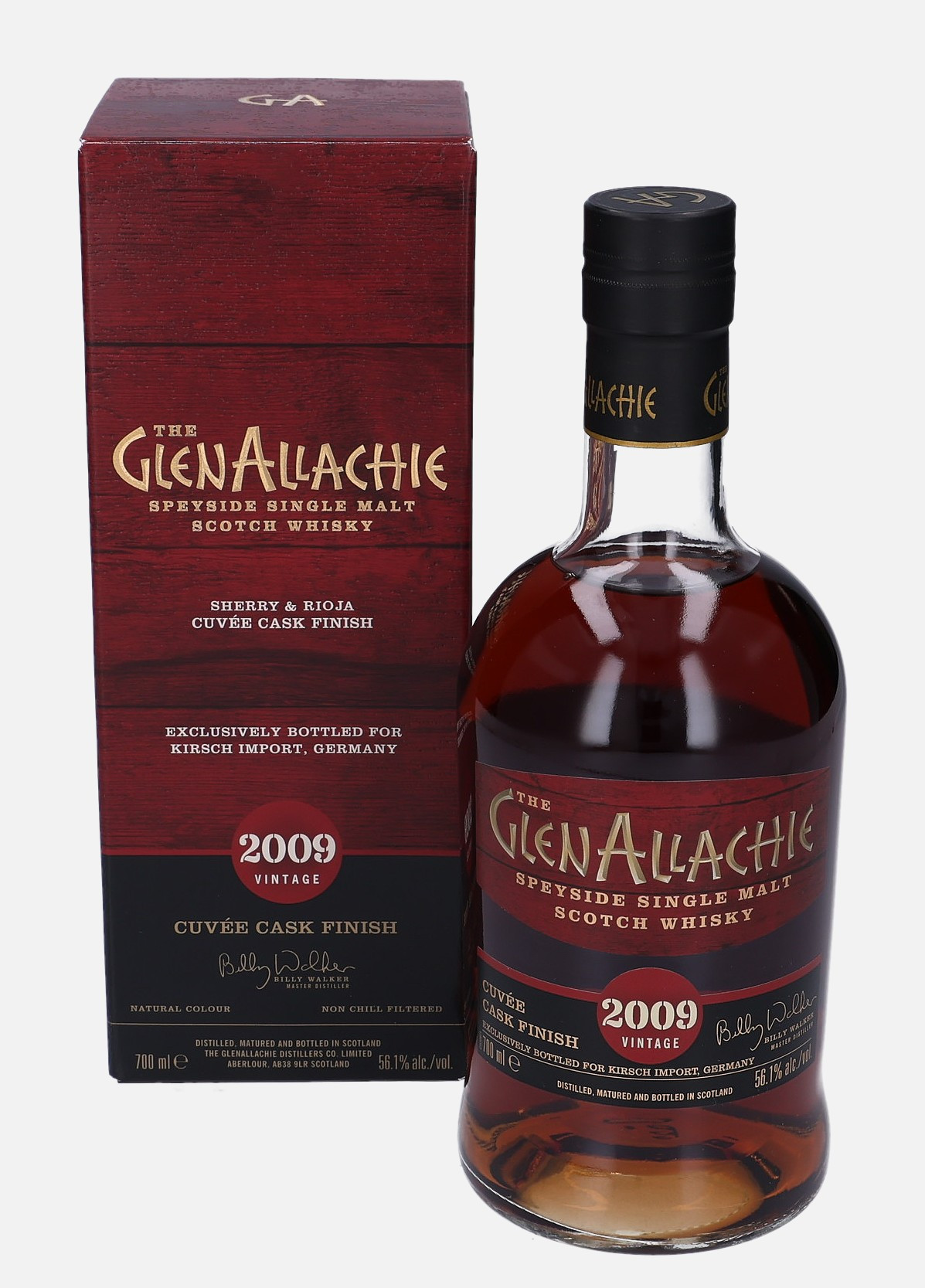 Glenallachie Original Bottling d. 2009 Matured in American Oak Barrel Finished in Sherry and Rioja Cask 56.1% Vol, 700 ml Whisky 