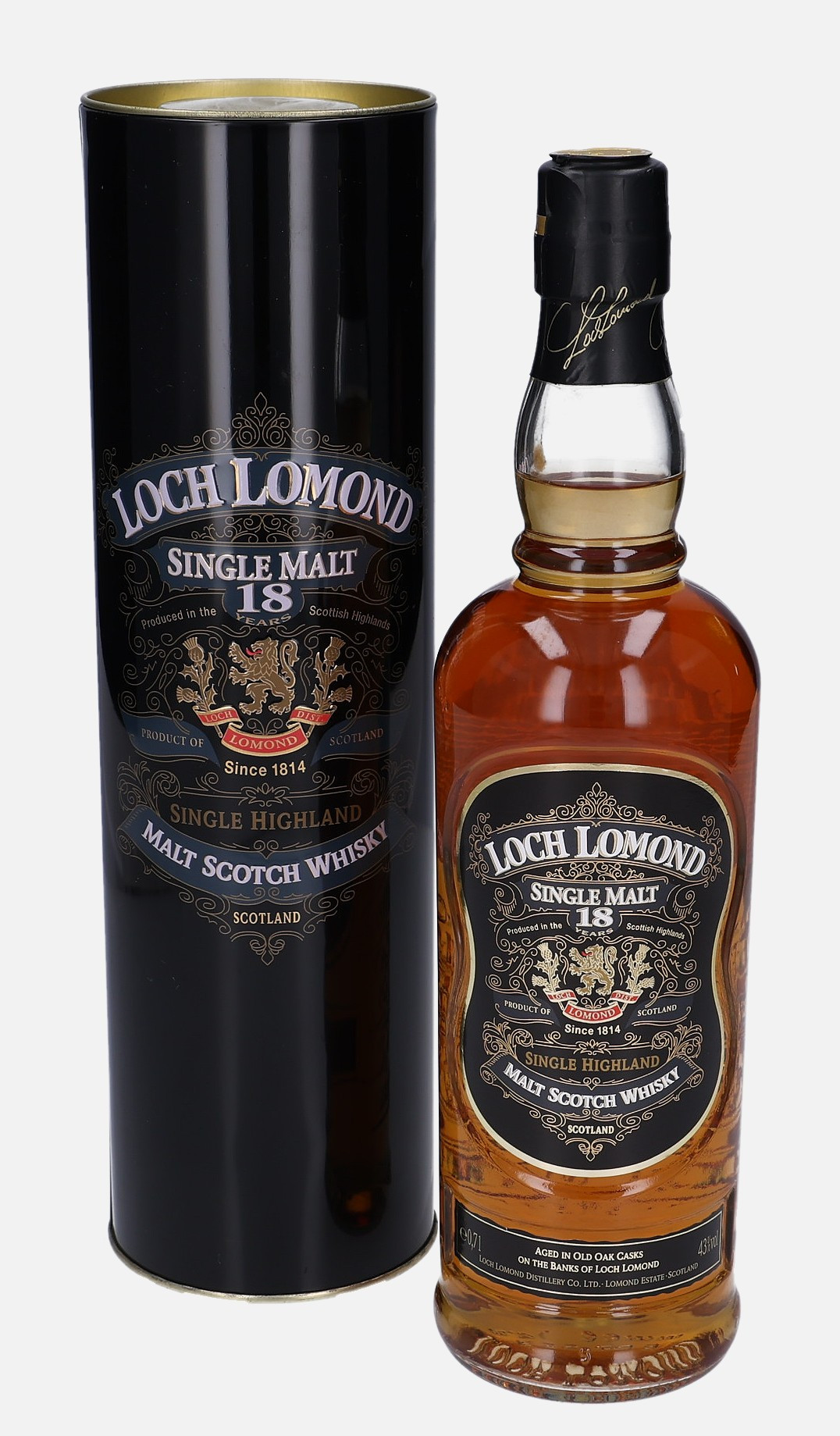 Loch Lomond Original Bottling 18 years old Matured in Oak Cask 43% Vol, 700 ml Whisky 