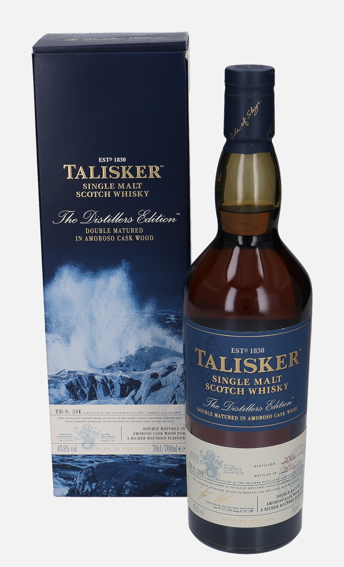 Talisker Original Bottling d. 2006, b. 2016 TD-S: 5SE Finished in Amoroso Cask 45.8% Vol, 700 ml Whisky