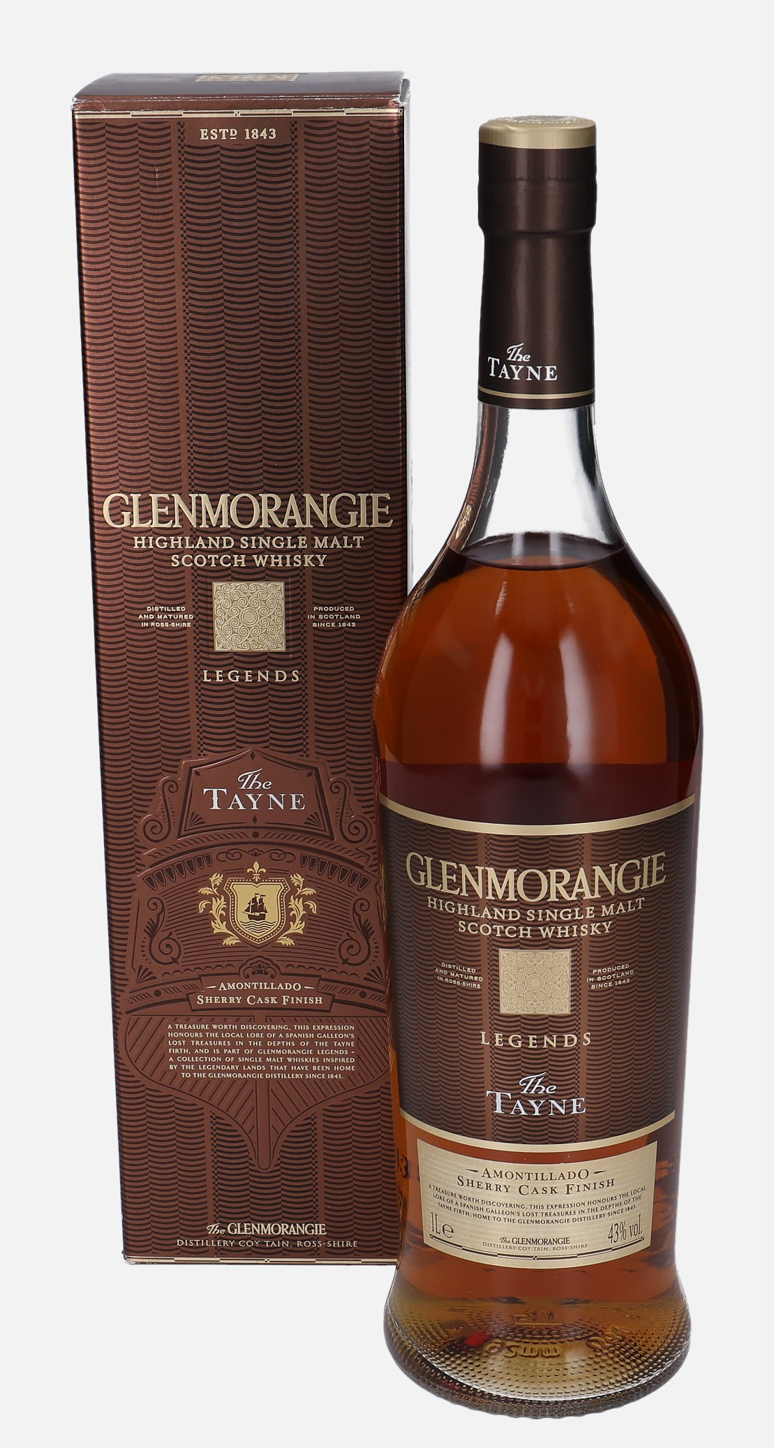 Glenmorangie The Tayne, Original Bottling Finished in Amontillado Sherry Cask 43% Vol, 1000 ml Whisky