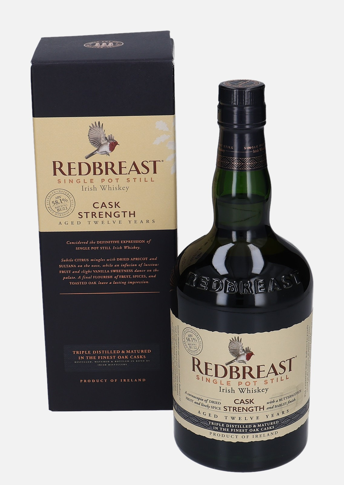 Redbreast Cask Strength 12 years old B1/22 58.1% Vol, 700 ml Whisky
