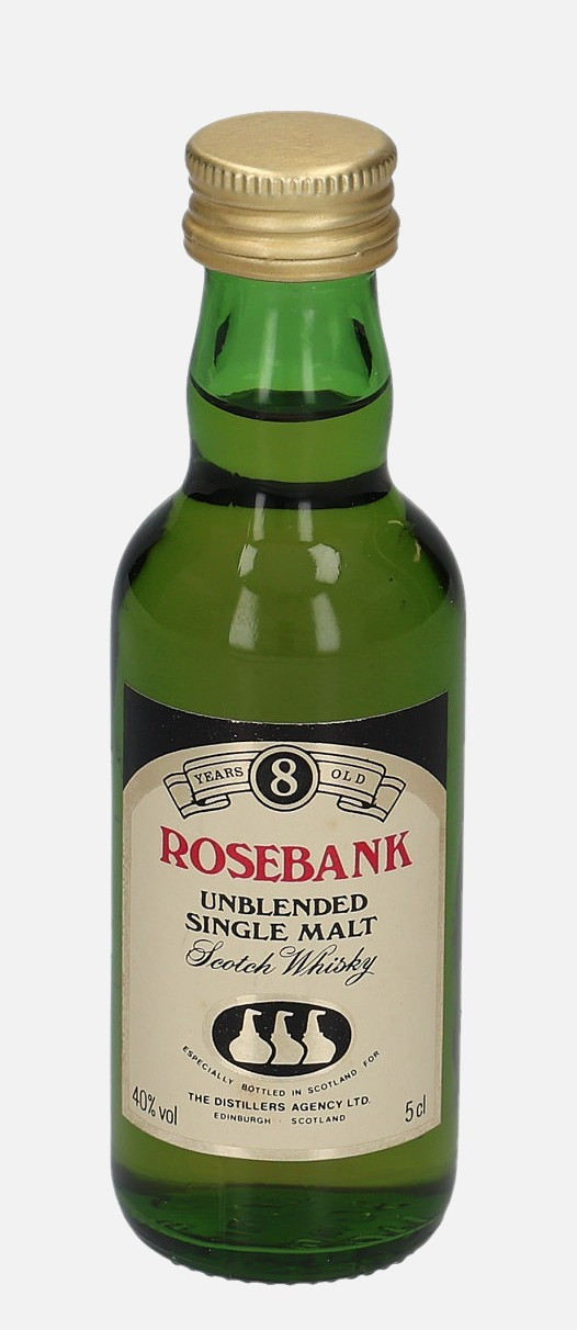 Rosebank Original Bottling 8 years old 40% Vol, 50 ml Whisky