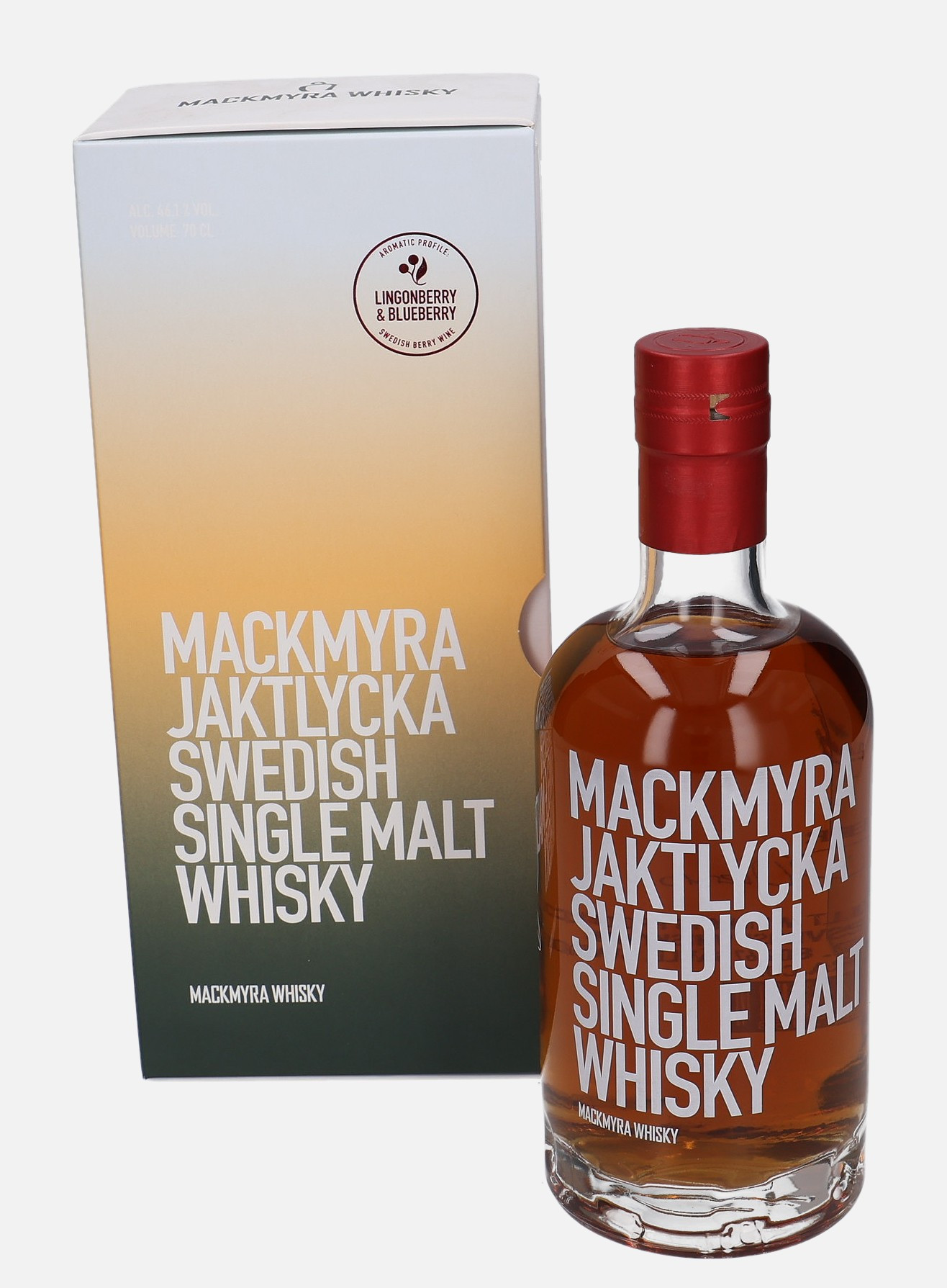 Mackmyra Jaktlycka, Original Bottling Art. No. MC-015 Matured in Swedish Berry Wine 46.1% Vol Whisky
