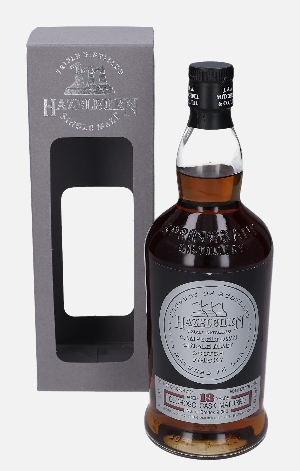 Springbank Hazelburn, Original Bottling d. October 2004, b. April 2018 13 years old Matured in Oloroso Sherry Cask 47.4% Vol, 700 ml Whisky