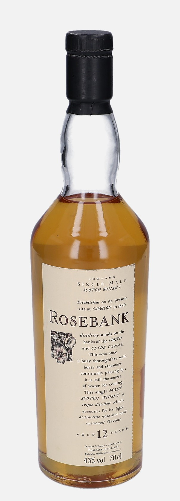 Rosebank Original Bottling 12 years old 43% Vol, 700 ml Whisky 
