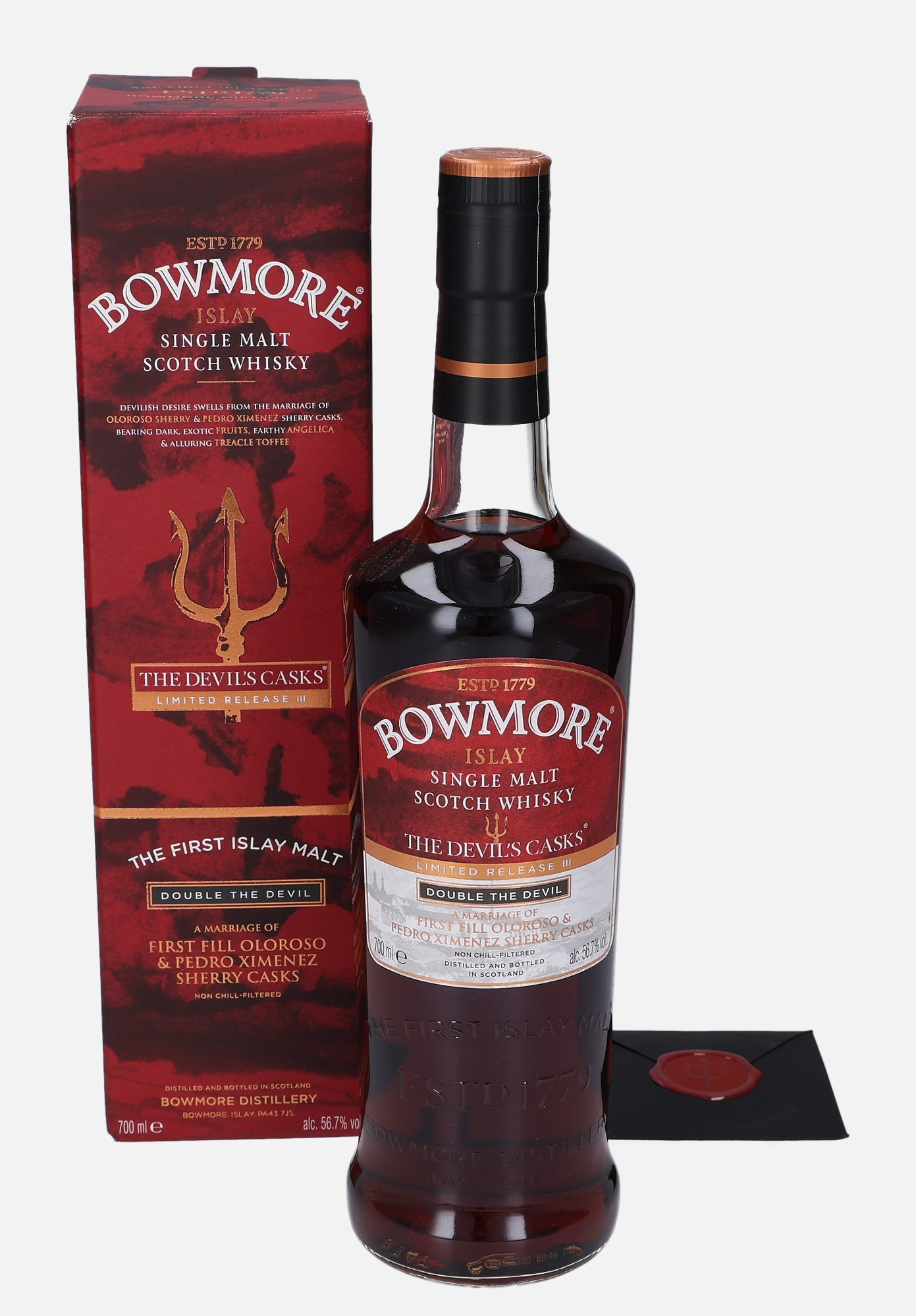 Bowmore The Devil´s Casks, Original Bottling Limited Release III 56.7% Vol, 700 ml Whisky