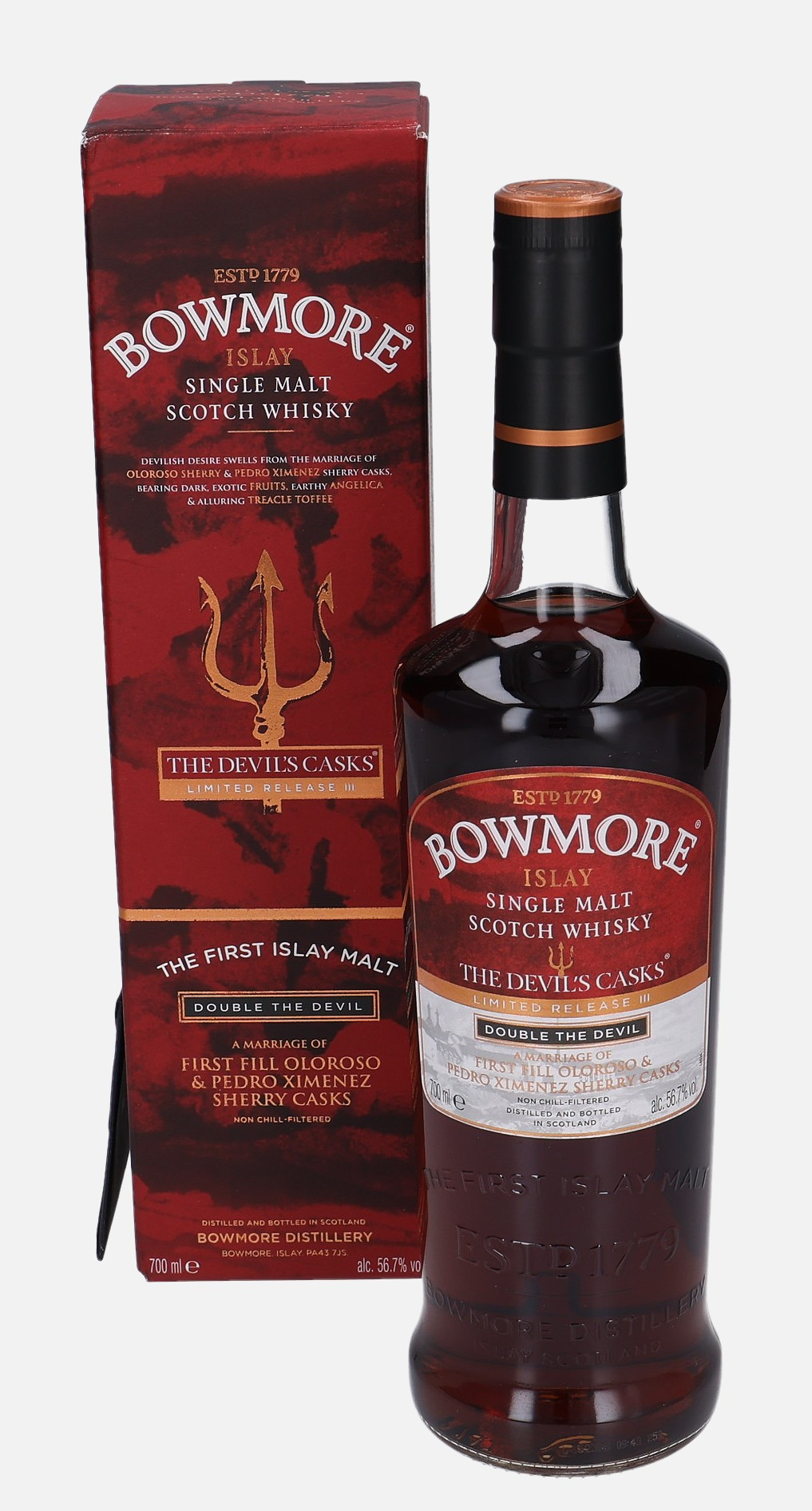 Bowmore The Devil´s Casks, Original Bottling Limited Release III 56.7% Vol, 700 ml Whisky 