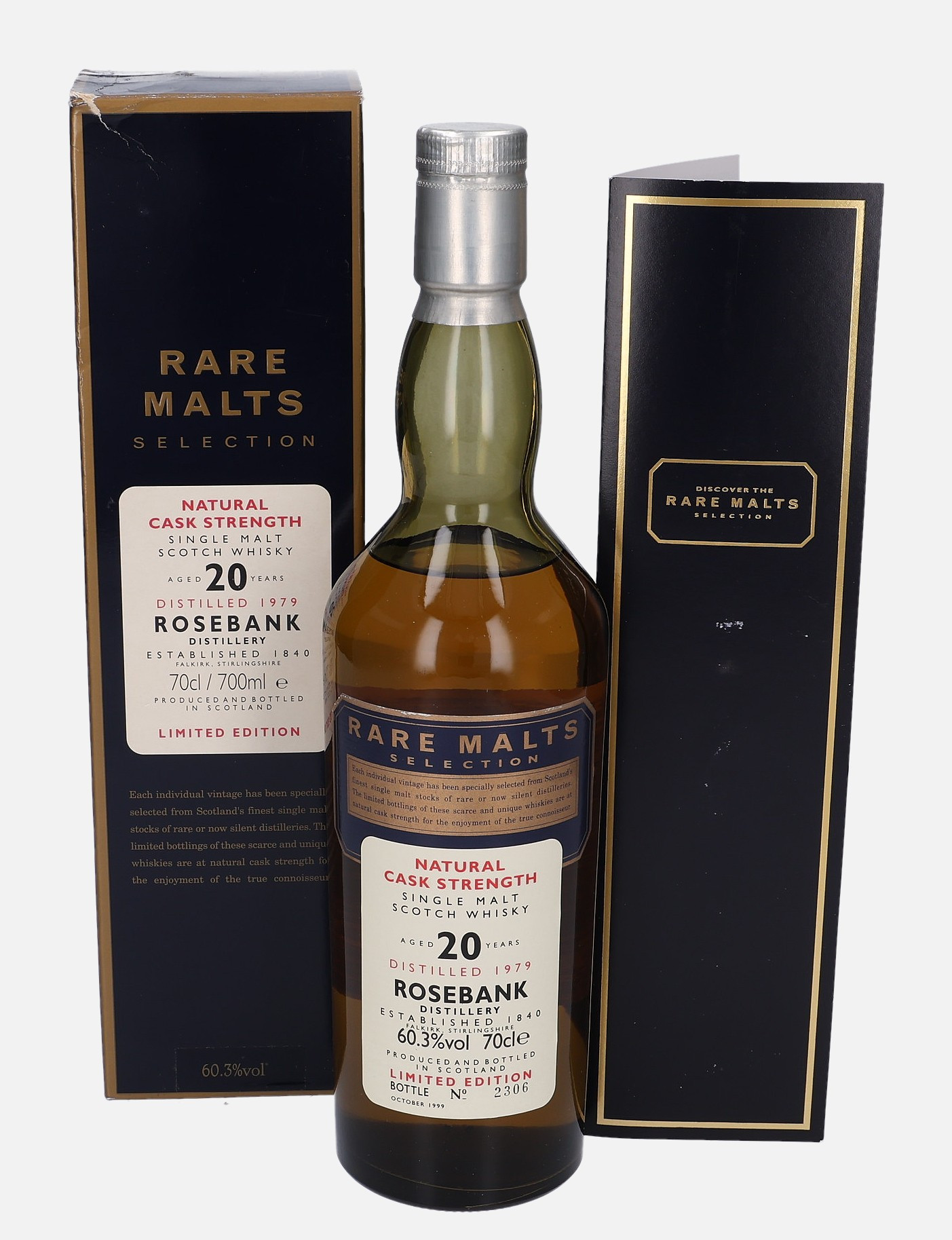 Rosebank Original Bottling d. 1979, b. October 1999 20 years old 60.3% Vol, 700 ml Whisky