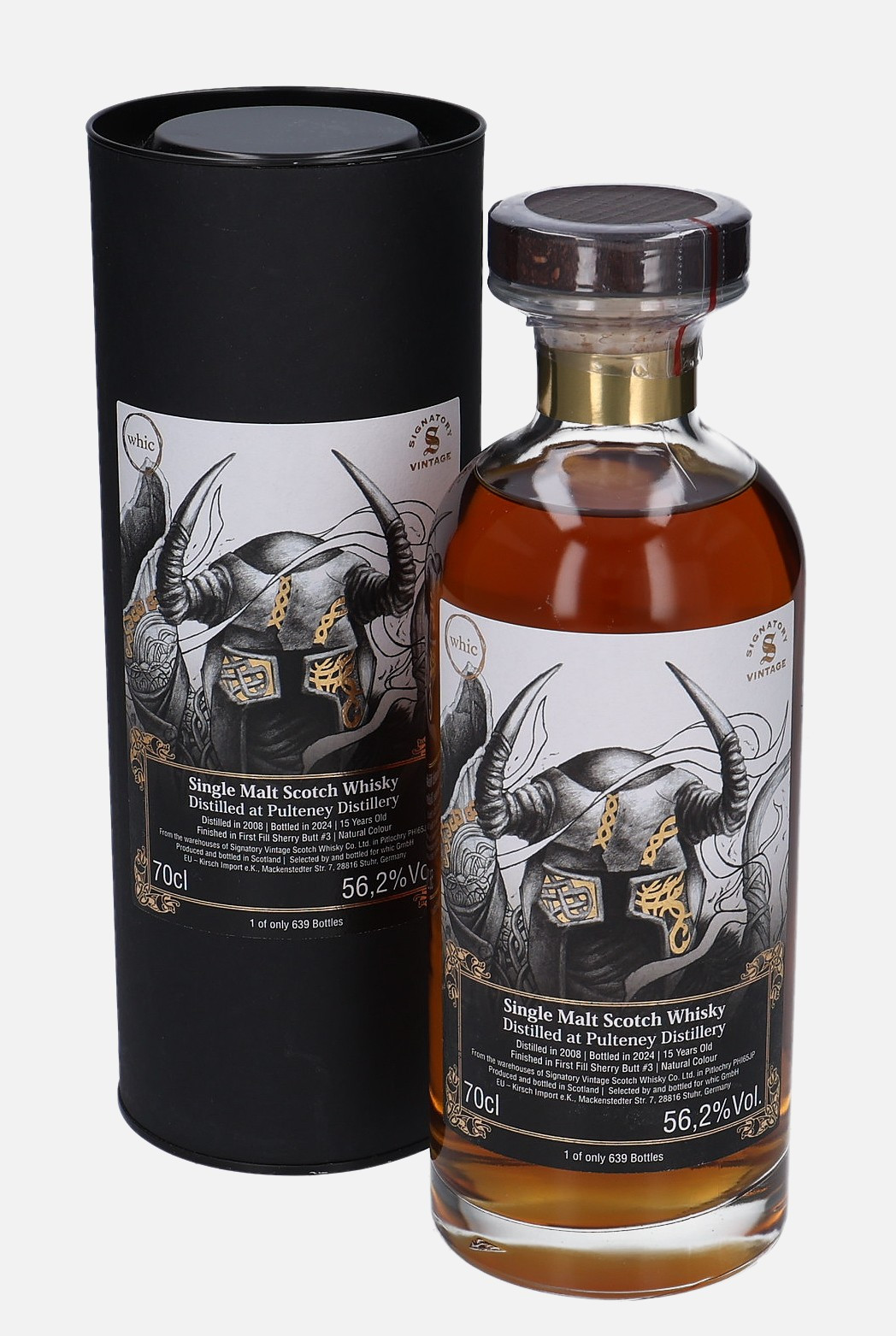 Old Pulteney Signatory Vintage Scotch Whisky Co. Ltd. d. 2008, b. 2024 15 years old cask no. 3 Finished in First Fill Sherry Butt 56.2% Vol, 700 ml Whisky 