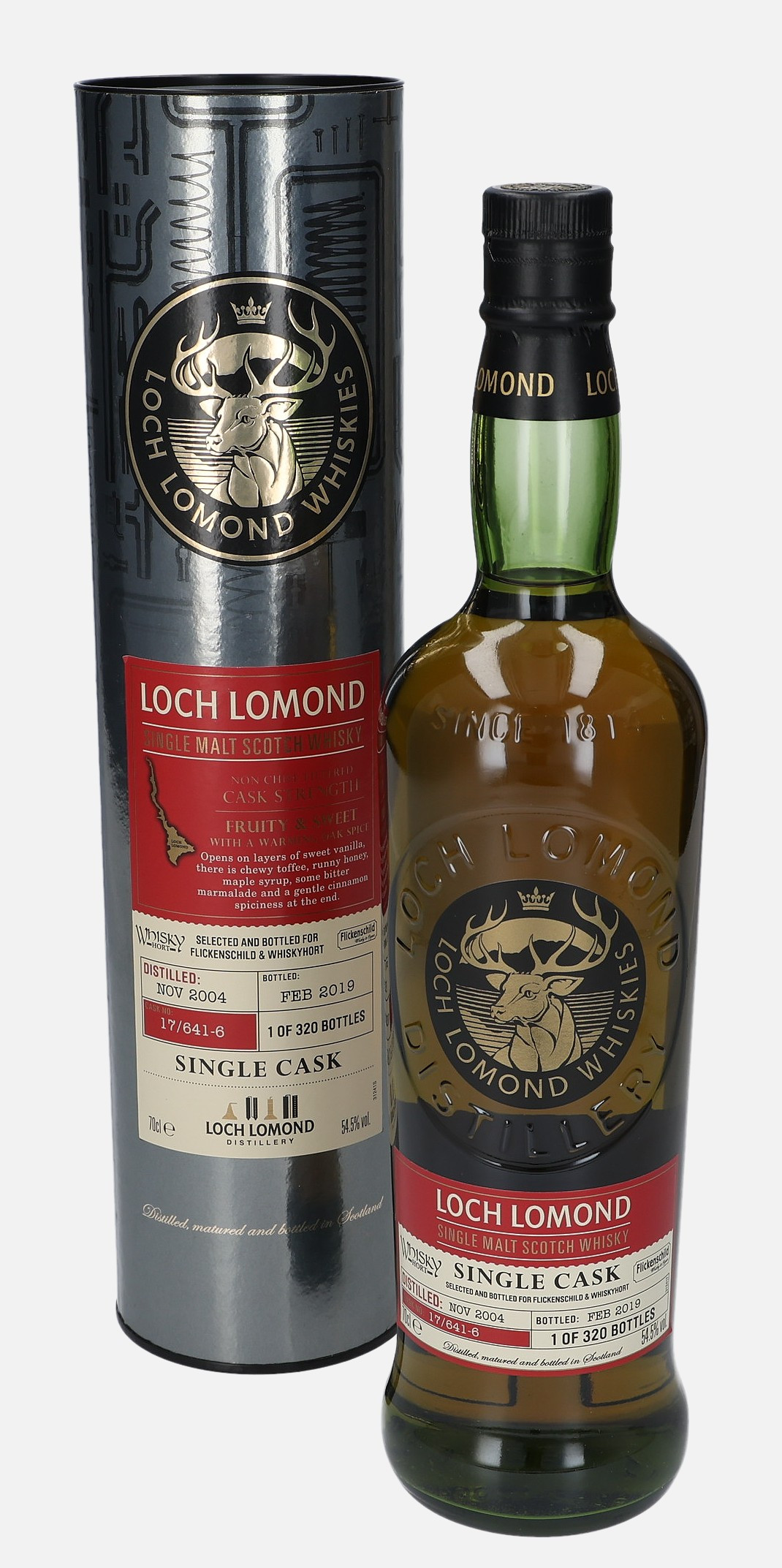 Loch Lomond Original Bottling d. November 2004, b. February 2019 cask no. 17/641-6 54.5% Vol, 700 ml Whisky 
