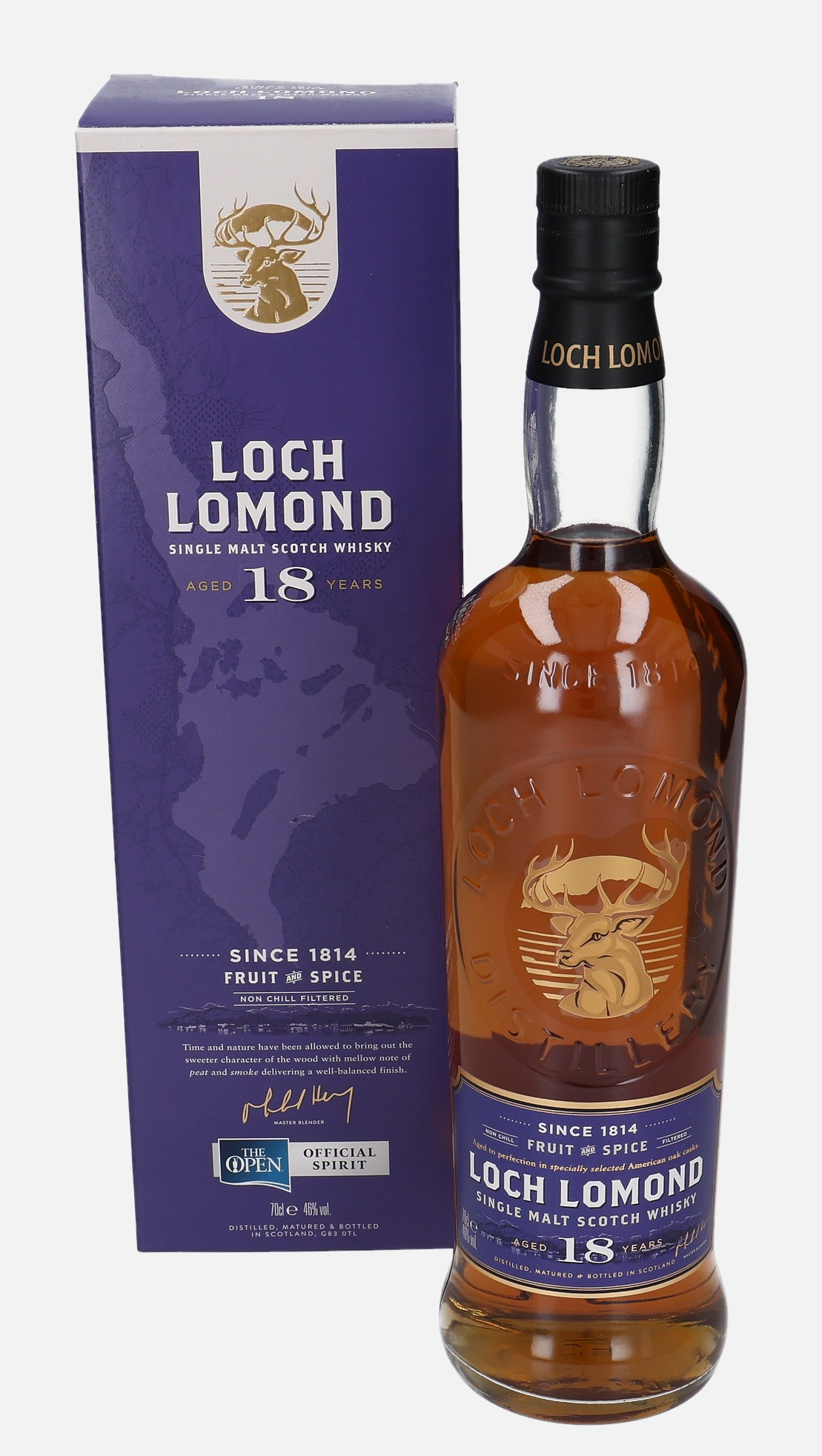 Loch Lomond Original Bottling 18 years old Matured in American Oak Casks 46% Vol, 700 ml Whisky
