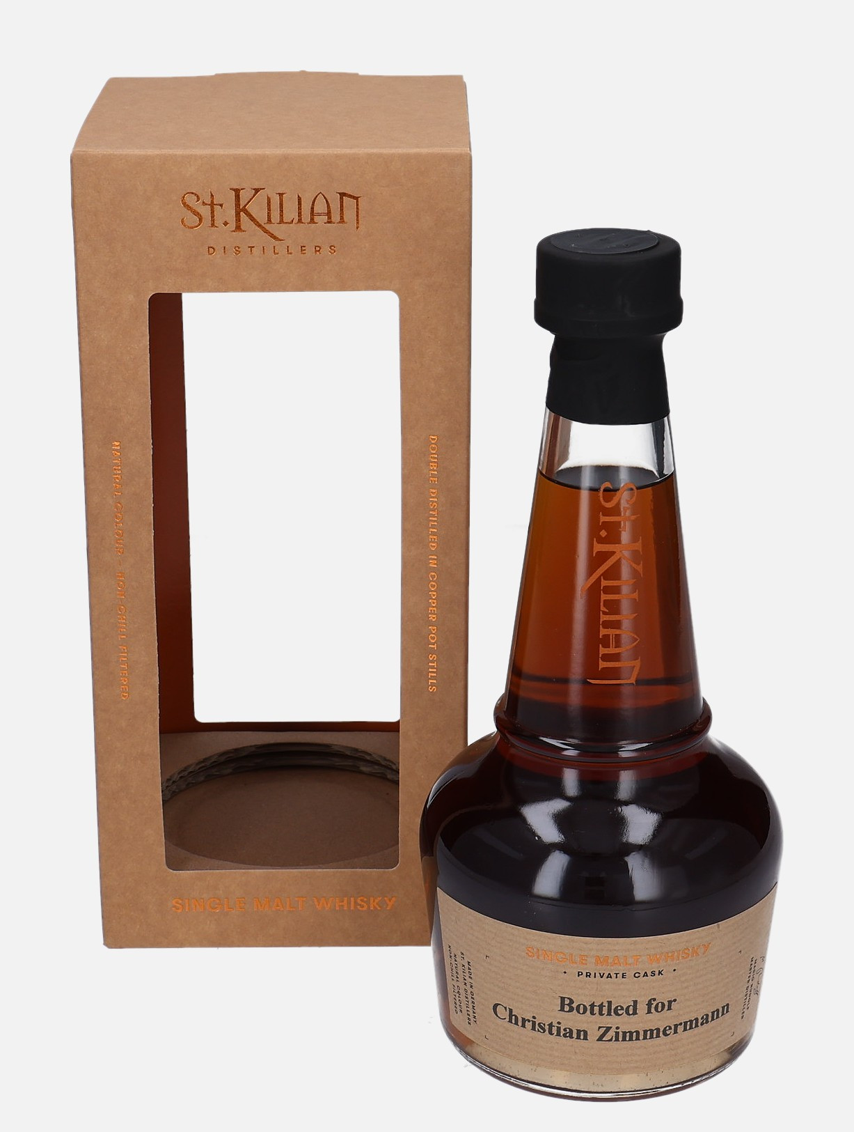 St. Kilian Distillers Original Bottling d. 7.3.2018, b. 15.6.2021 cask no. 2114 Los No.210615 Matured in Ruby Port Cask 58% Vol, 500 ml Whisky 