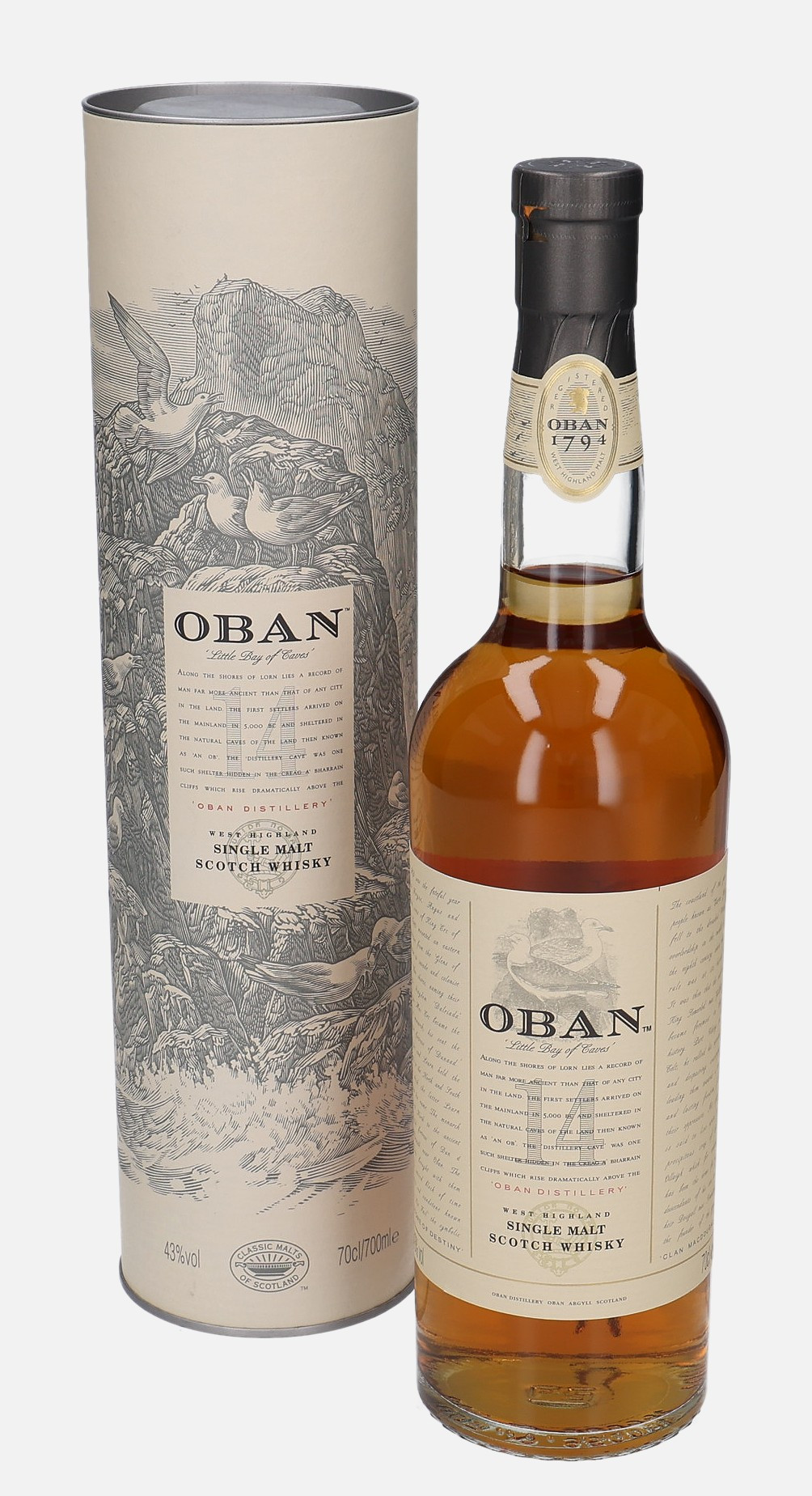 Oban Original Bottling 14 years old 43% Vol, 700 ml Whisky