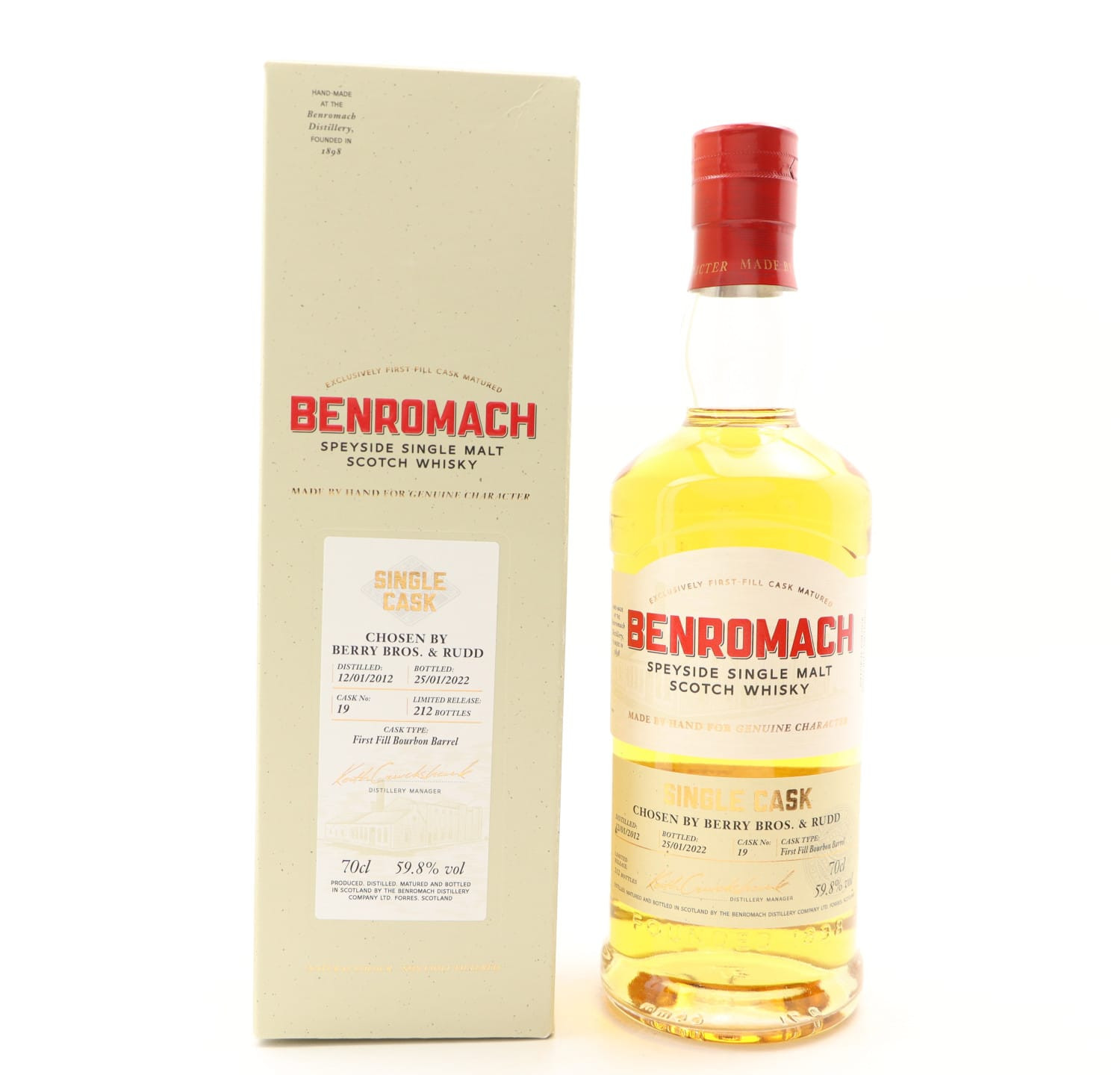 Benromach 2012 Single Cask #19 Chosen By Berry Bros & Rudd Whisky