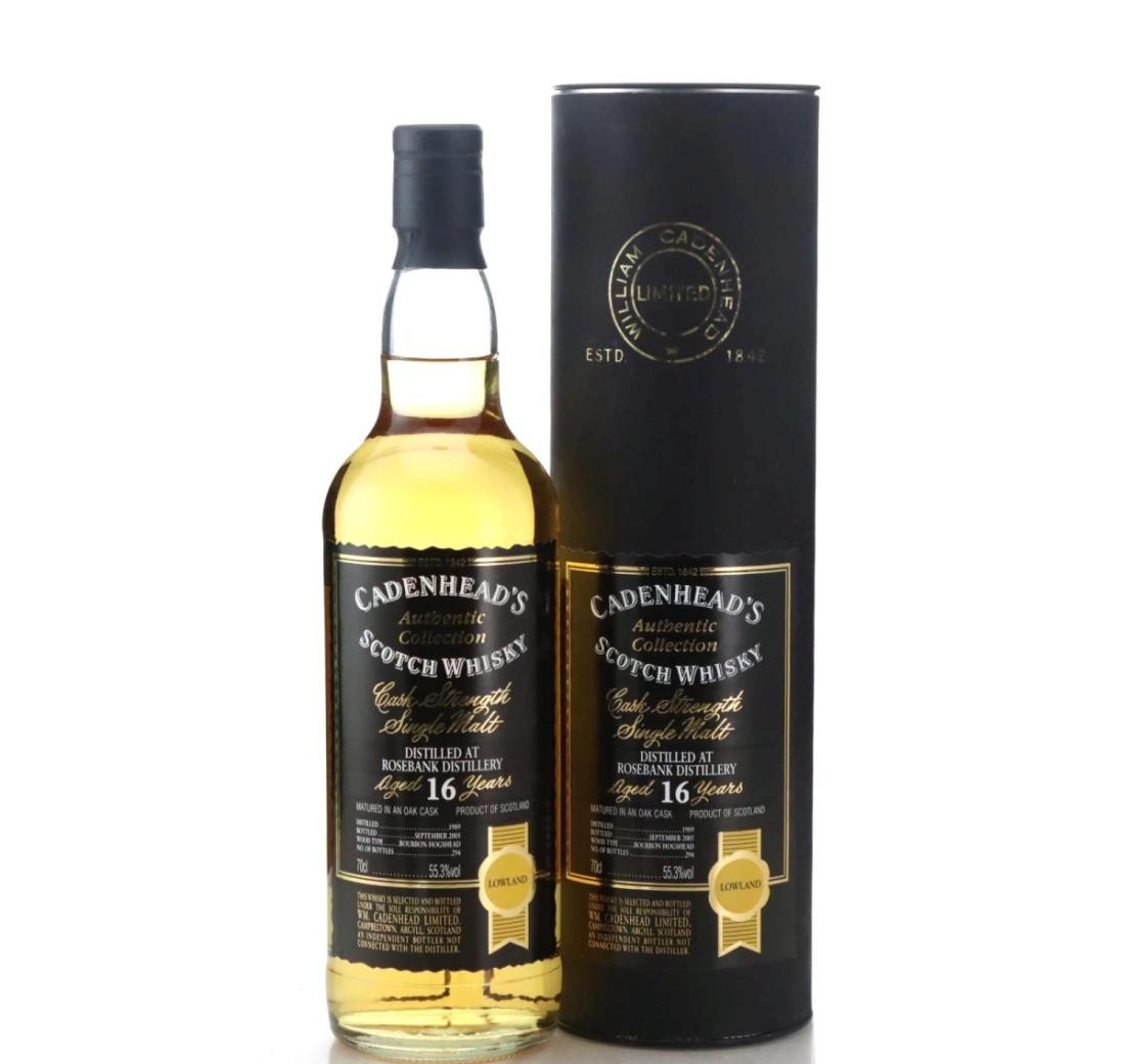 Rosebank 1989 Cadenhead’s Authentic Collection 16 Year Old Whisky 