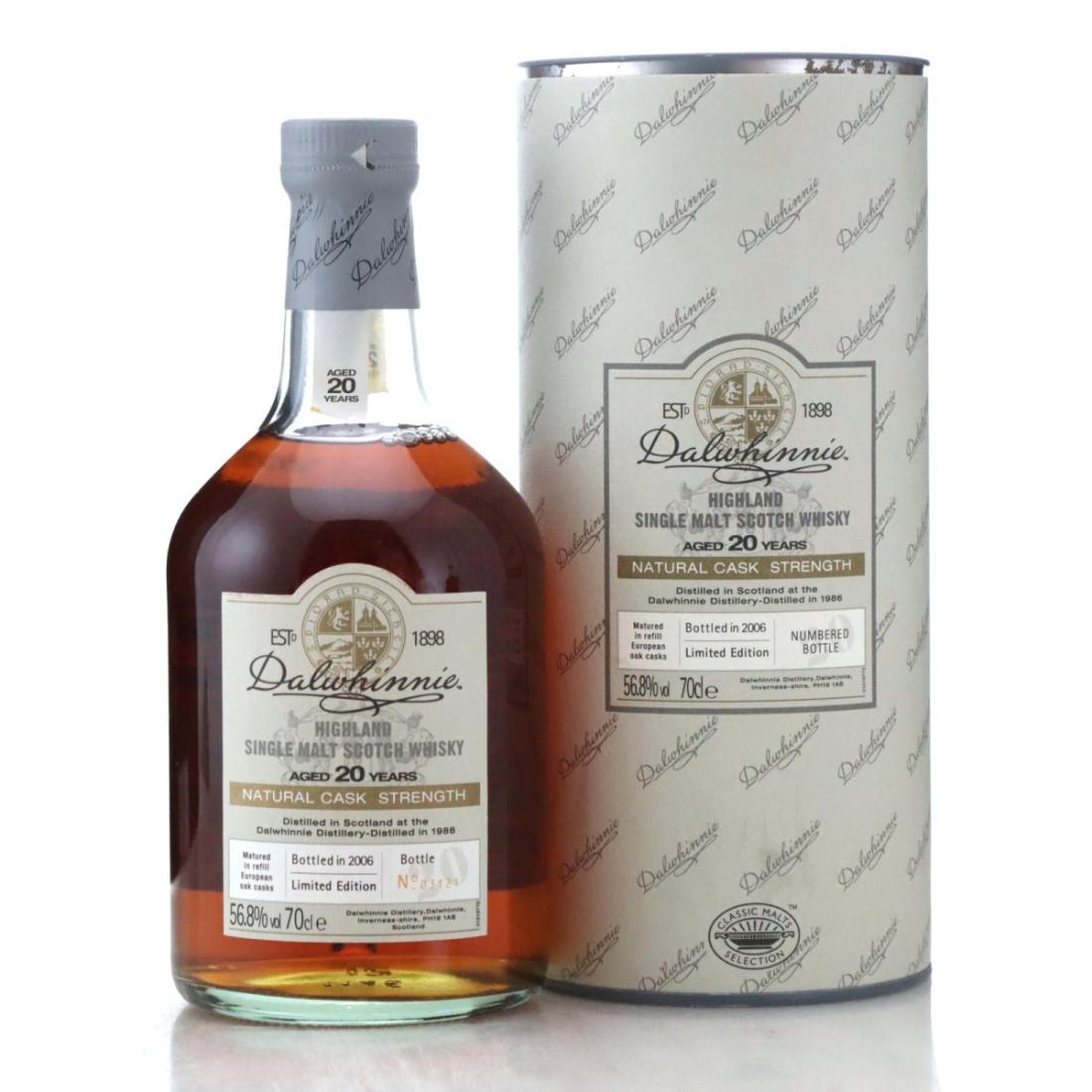 Dalwhinnie 1986 Natural Cask Strength 20 Year Old Whisky 