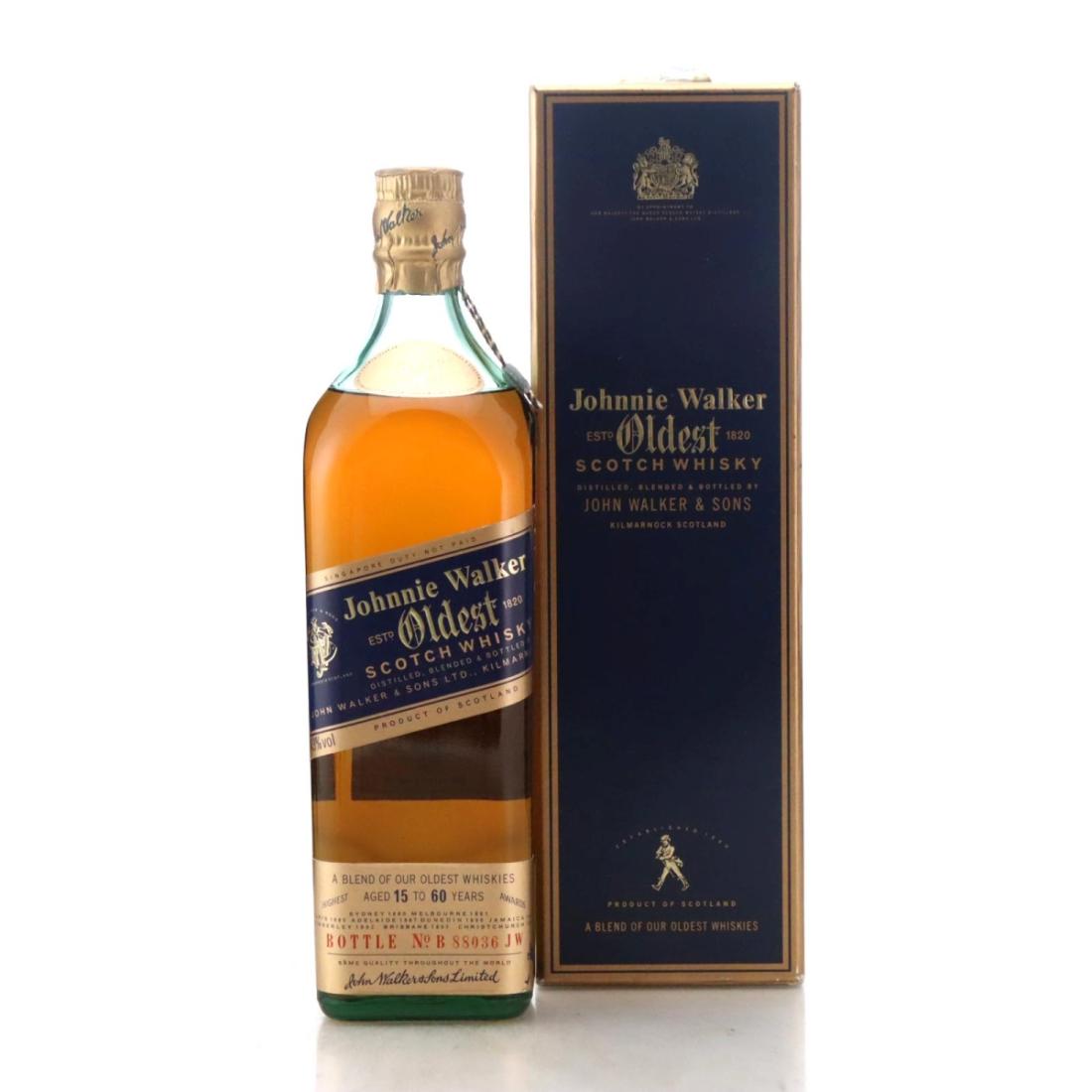 Johnnie Walker Oldest 15 to 60 Year Old Whisky 