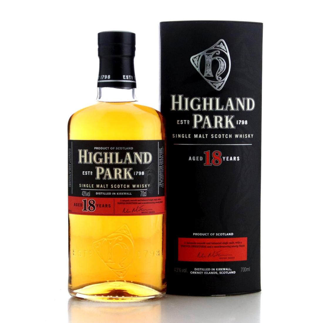 Highland Park 18 Year Old Whisky 