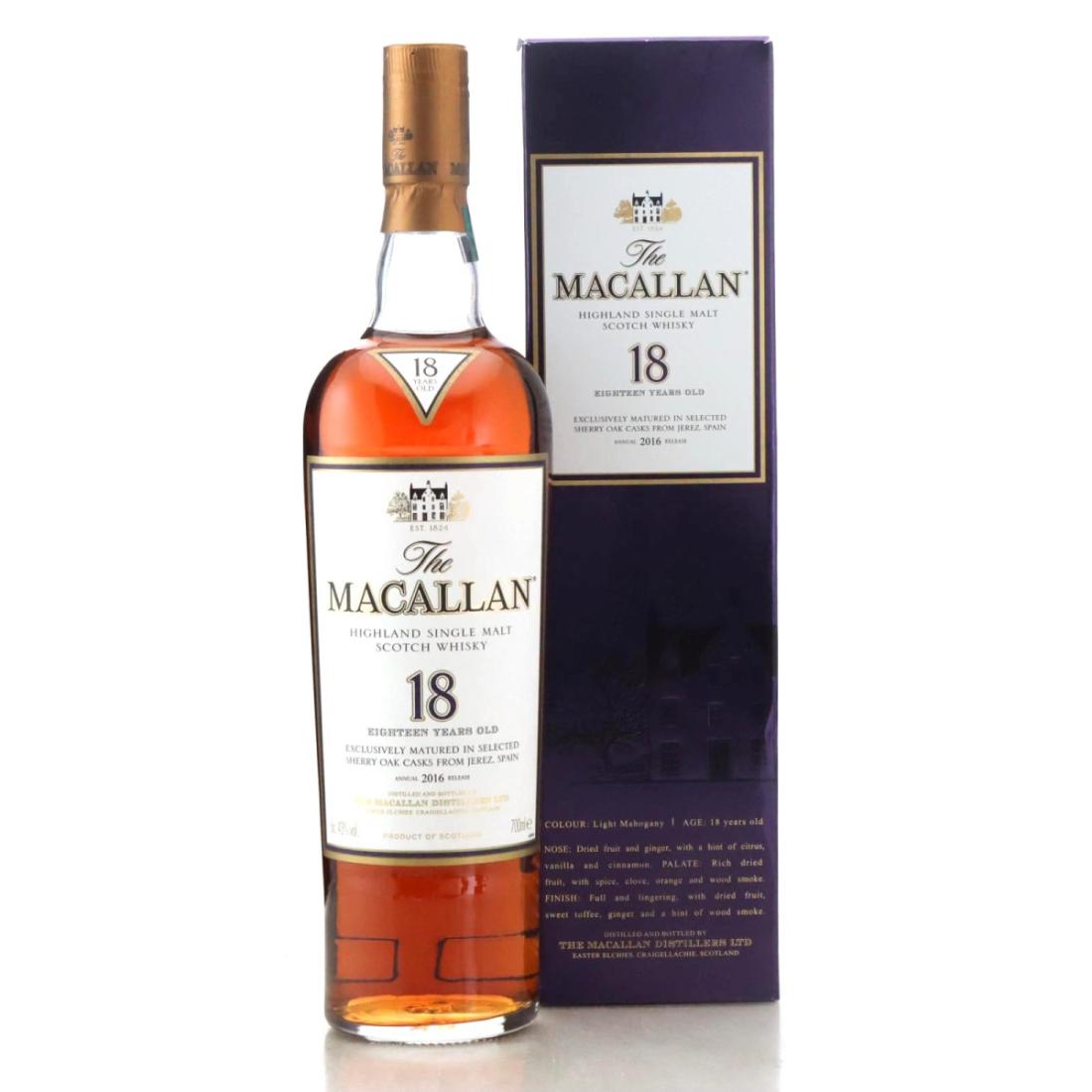 Macallan 18 Year Old Annual 2016 Release Whisky 