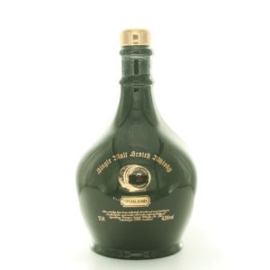 Signatory Vintage Highland Single Malt Scotch Whisky (Green Ceramic Decanter) – whisky bottle