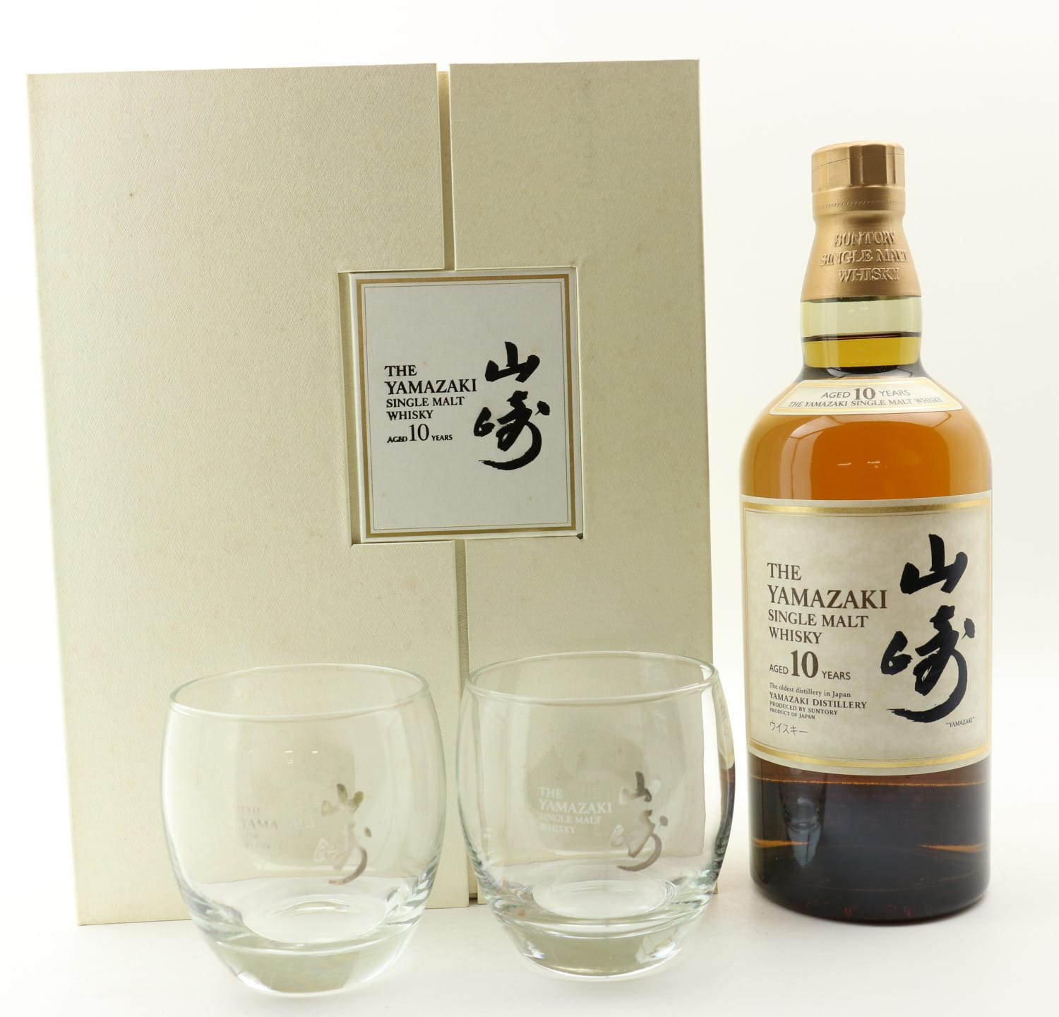 Yamazaki 10 Year Old & Glasses Set Whisky